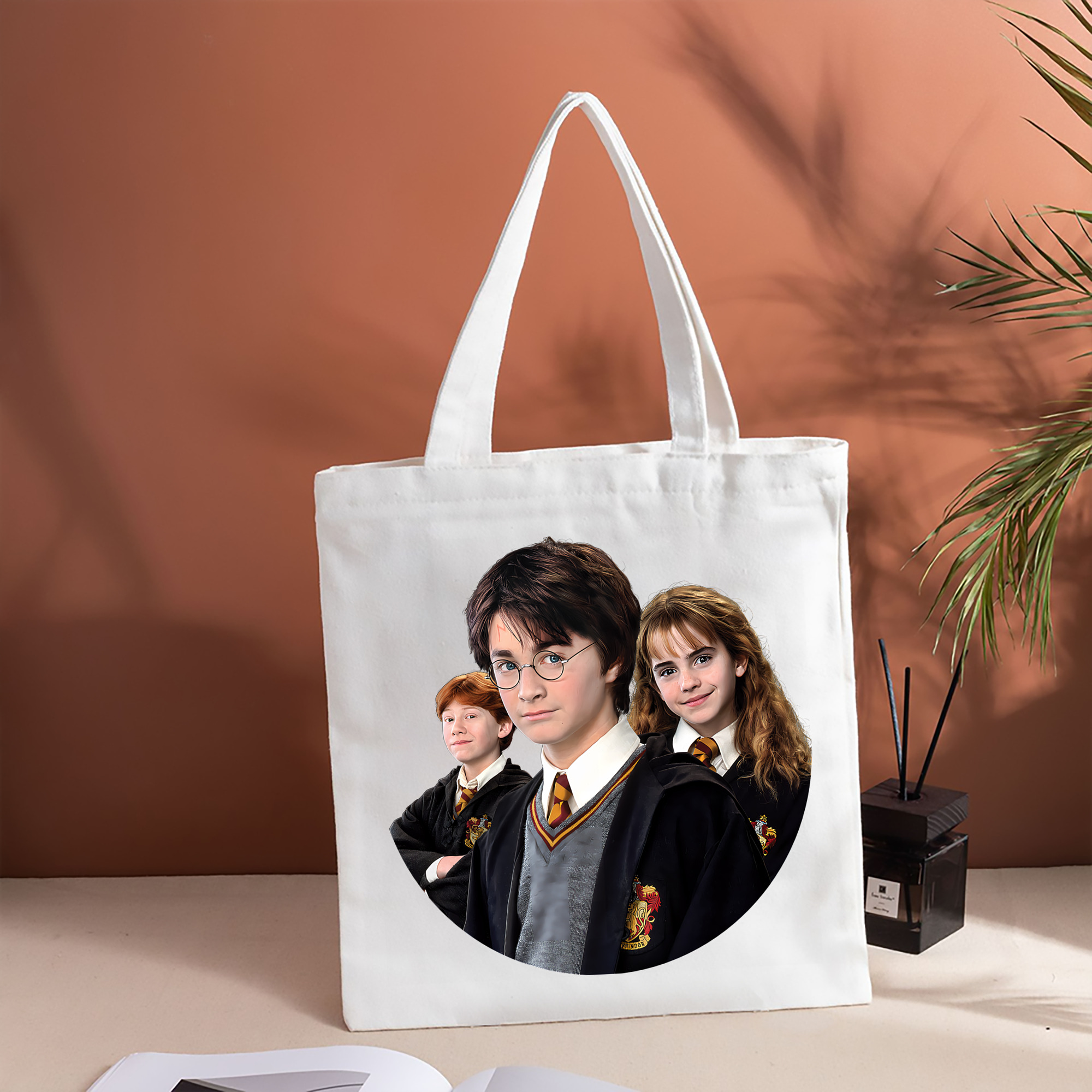 Harry Potter ハリー・ポッターシリーズ 縦型キャンバス生地手提げバッグ　トートバッグ