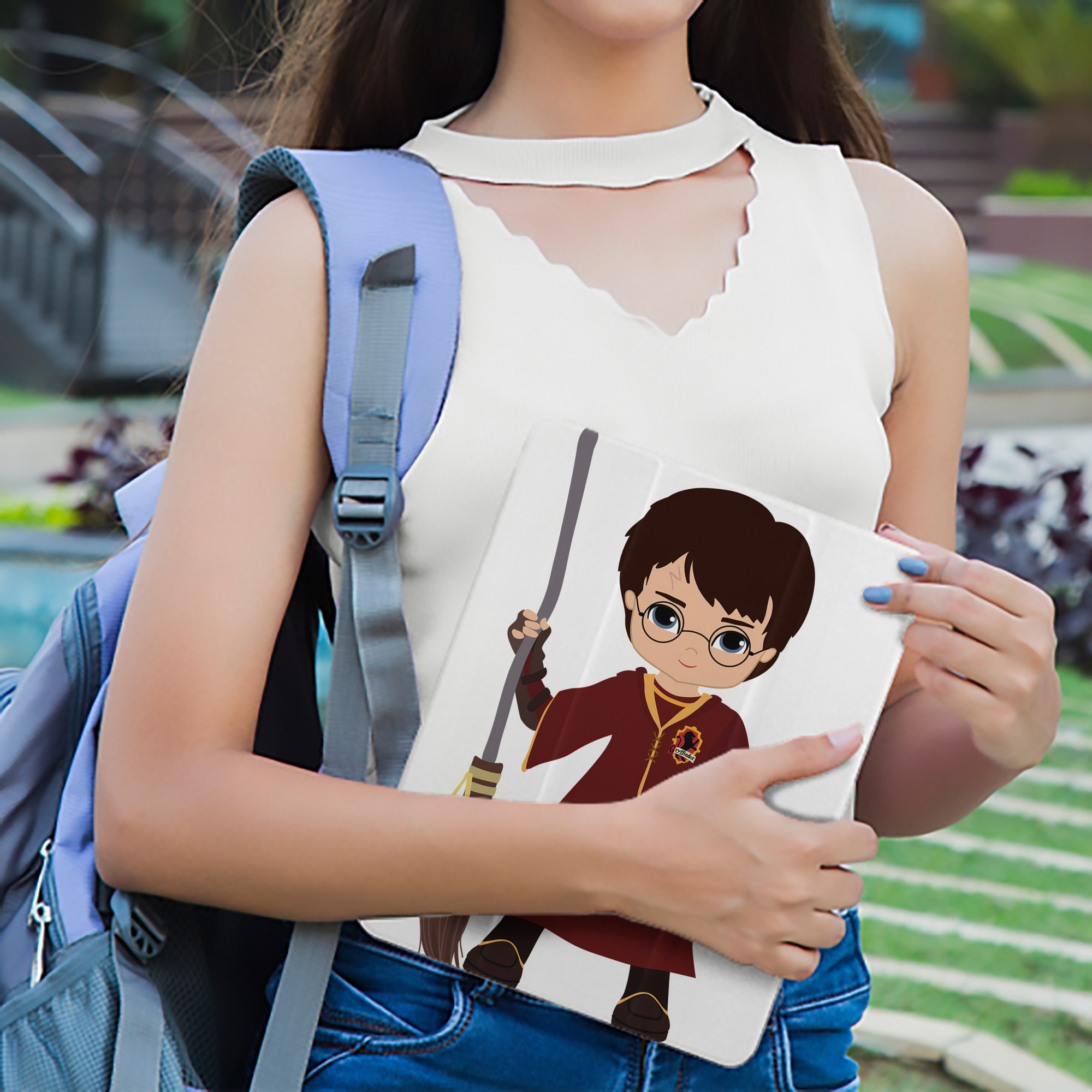 Harry Potter ハリー・ポッターシリーズ IPad ケース ペン収納付き 三つ折りスタンド PUレザー×シリコン 対応機種9.5/10.5/10.9インチ