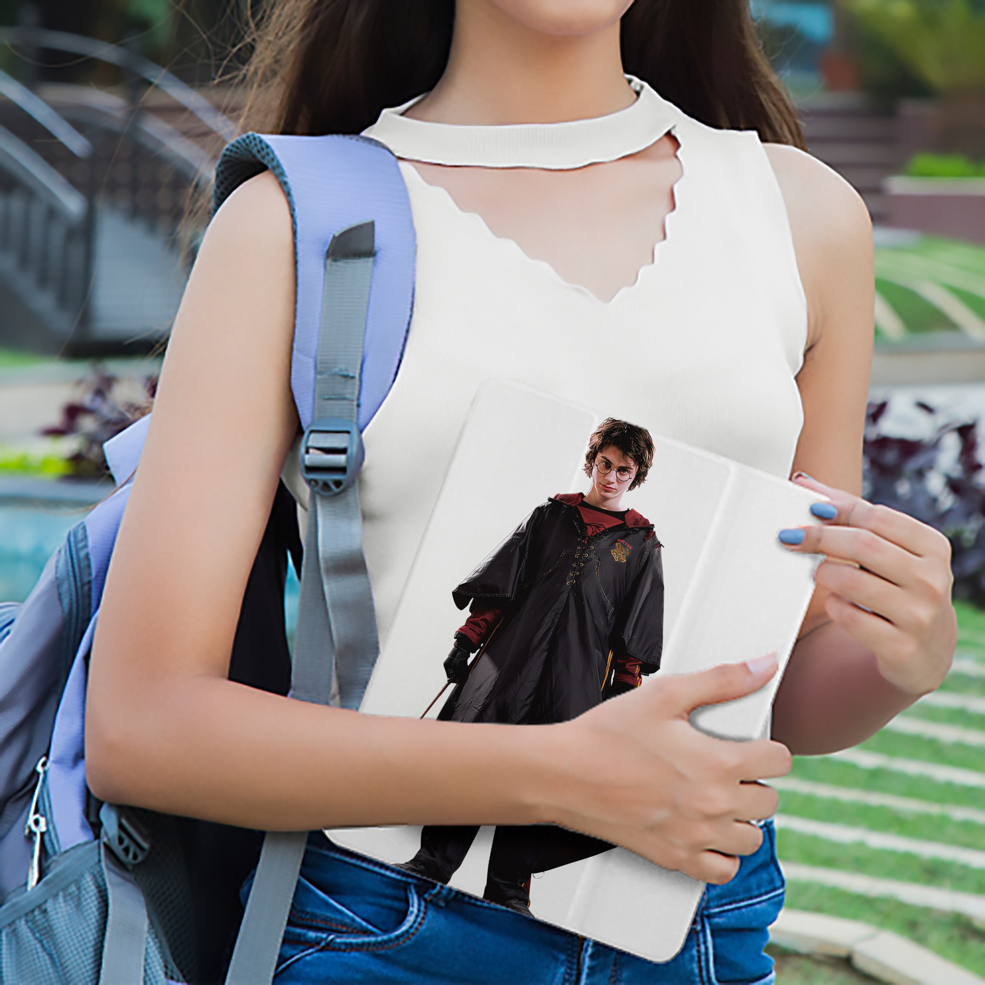 Harry Potter ハリー・ポッターシリーズ IPad ケース ペン収納付き 三つ折りスタンド PUレザー×シリコン 対応機種9.5/10.5/10.9インチ