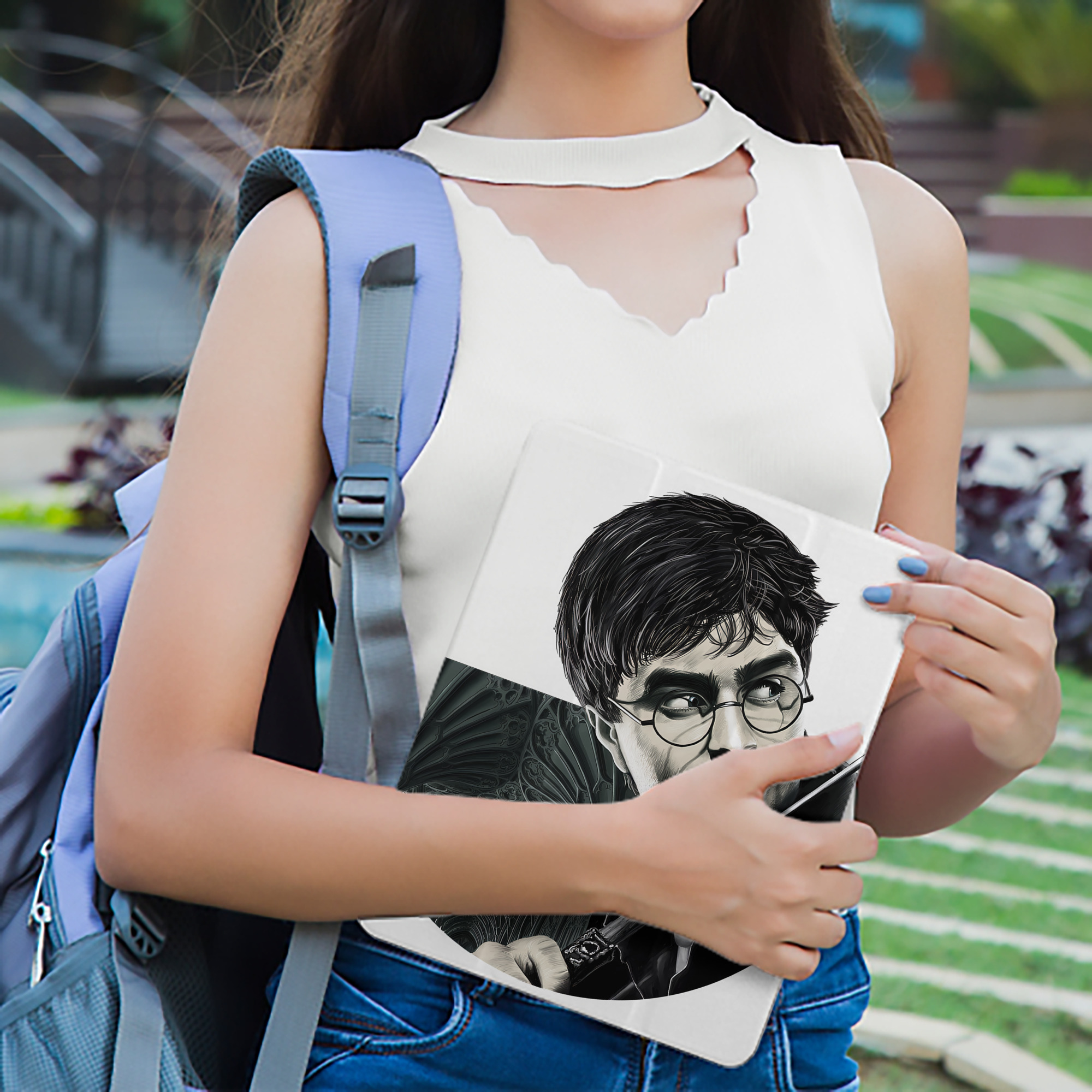Harry Potter ハリー・ポッターシリーズ IPad ケース ペン収納付き 三つ折りスタンド PUレザー×シリコン 対応機種9.5/10.5/10.9インチ