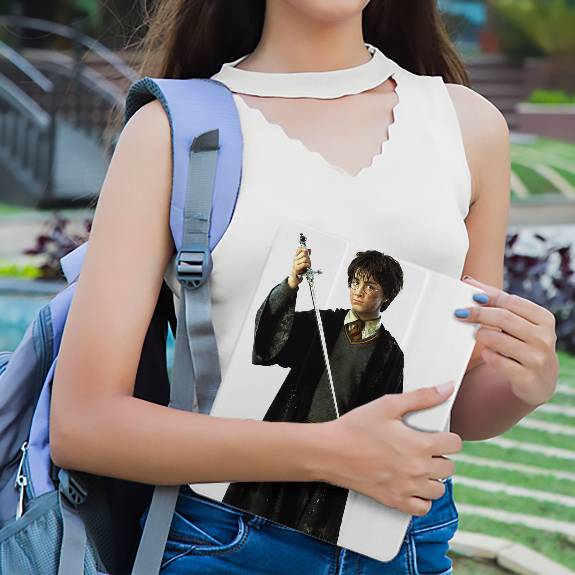 Harry Potter ハリー・ポッターシリーズ IPad ケース ペン収納付き 三つ折りスタンド PUレザー×シリコン 対応機種9.5/10.5/10.9インチ