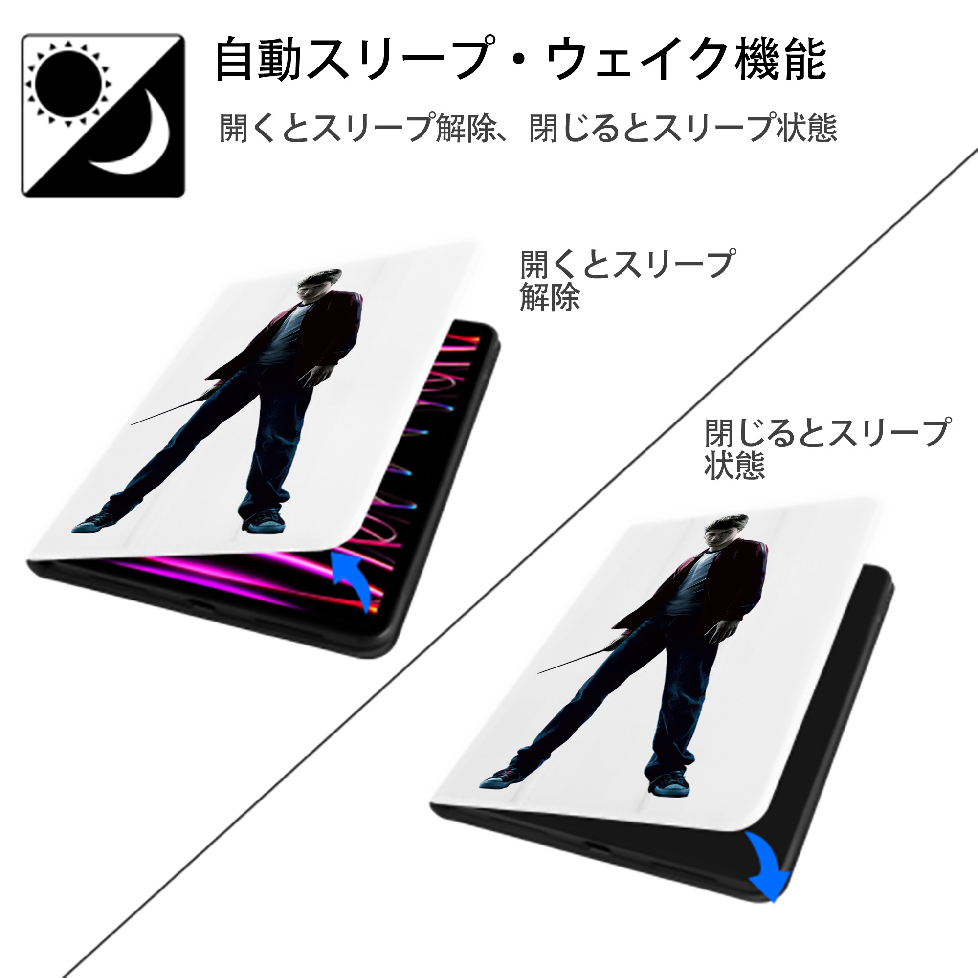 Harry Potter ハリー・ポッターシリーズ IPad ケース ペン収納付き 三つ折りスタンド PUレザー×シリコン 対応機種9.5/10.5/10.9インチ