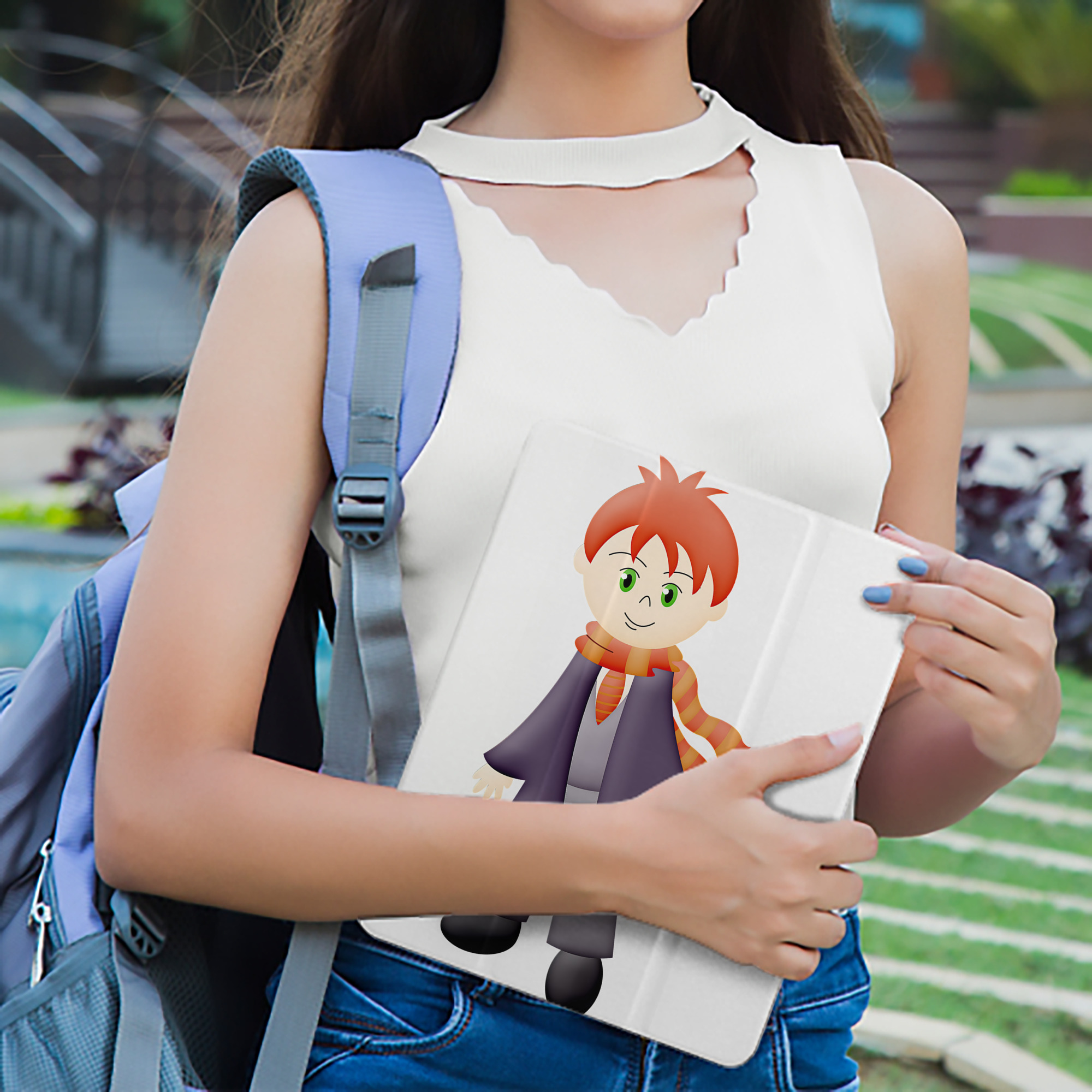 Harry Potter ハリー・ポッターシリーズ IPad ケース ペン収納付き 三つ折りスタンド PUレザー×シリコン 対応機種9.5/10.5/10.9インチ