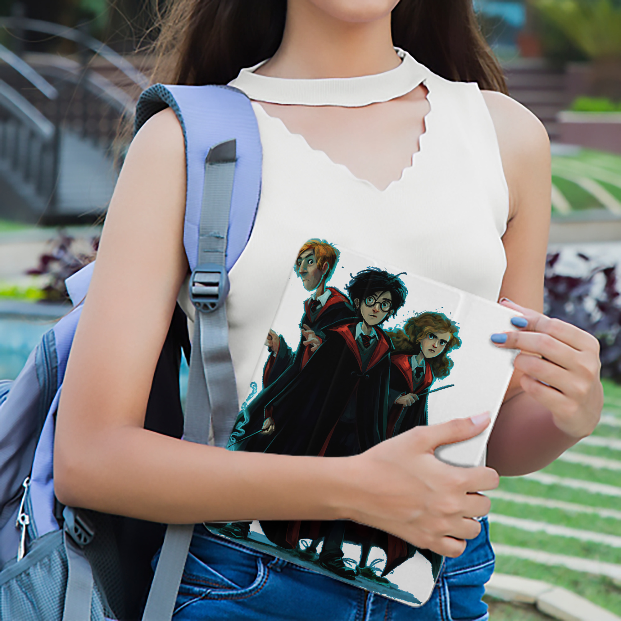 Harry Potter ハリー・ポッターシリーズ IPad ケース ペン収納付き 三つ折りスタンド PUレザー×シリコン 対応機種9.5/10.5/10.9インチ