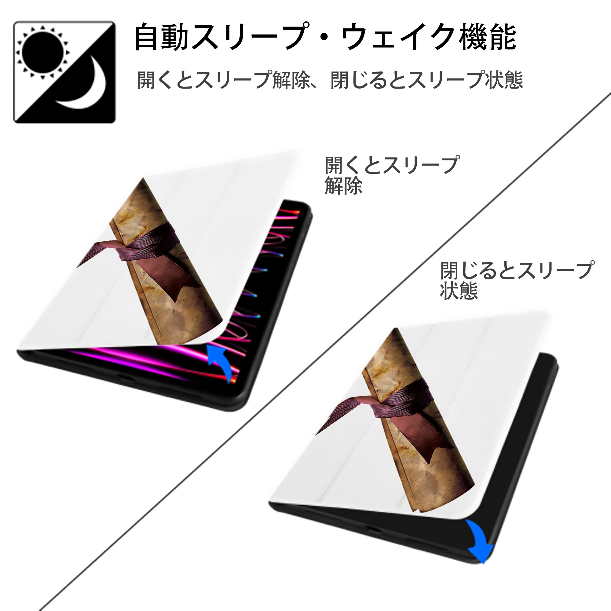 Harry Potter ハリー・ポッターシリーズ IPad ケース ペン収納付き 三つ折りスタンド PUレザー×シリコン 対応機種9.5/10.5/10.9インチ