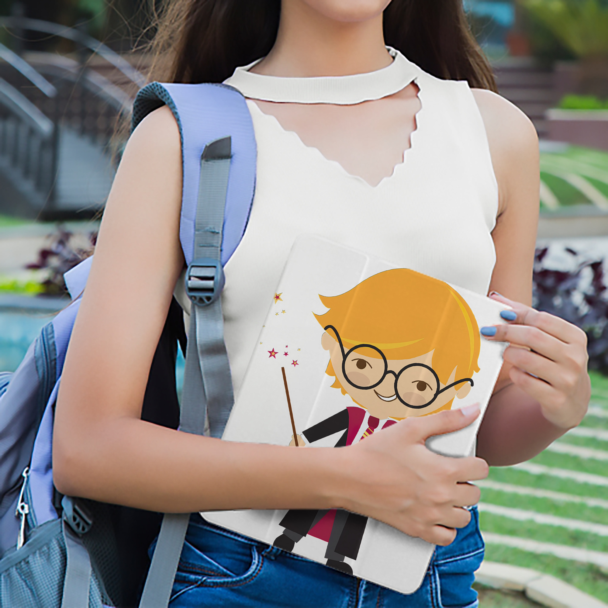 Harry Potter ハリー・ポッターシリーズ IPad ケース ペン収納付き 三つ折りスタンド PUレザー×シリコン 対応機種9.5/10.5/10.9インチ
