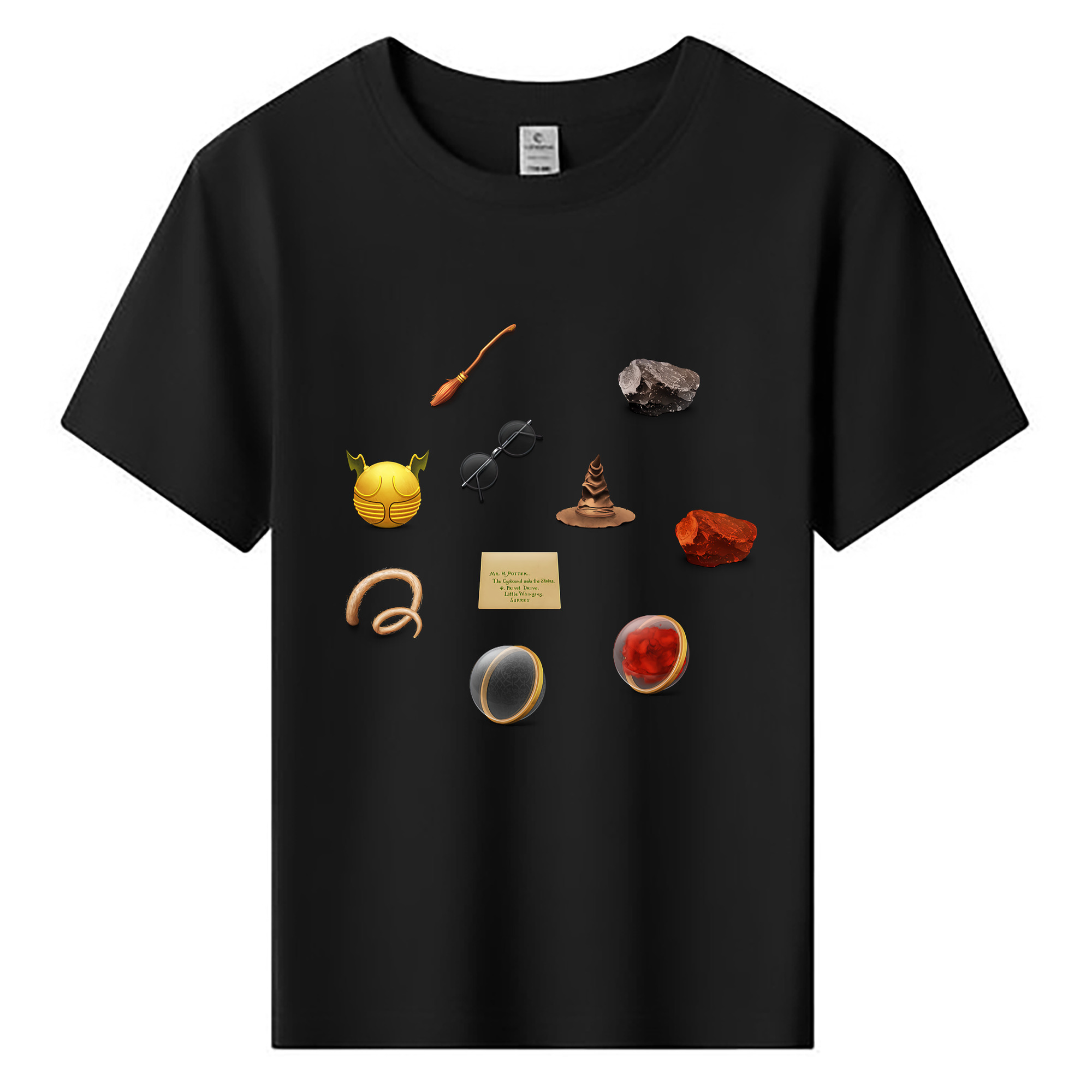 （画像用） Harry Potter ハリー・ポッターシリーズ 綿100％キッズTシャツ（フロントプリント）