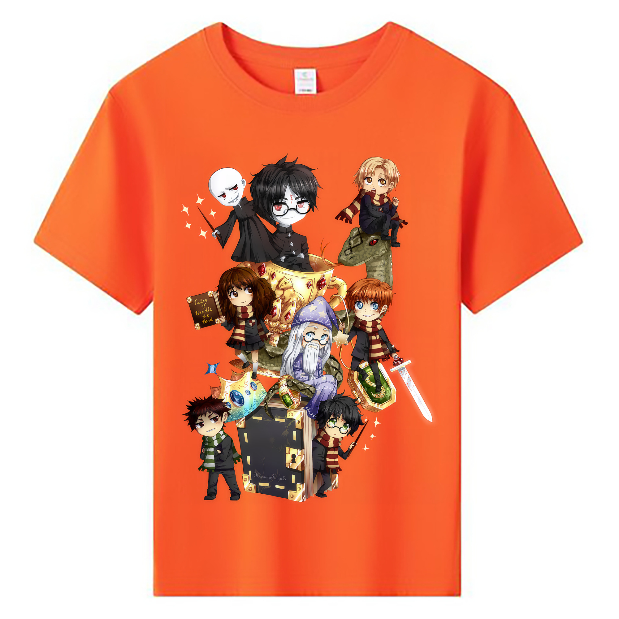 （画像用） Harry Potter ハリー・ポッターシリーズ 綿100％キッズTシャツ（フロントプリント）