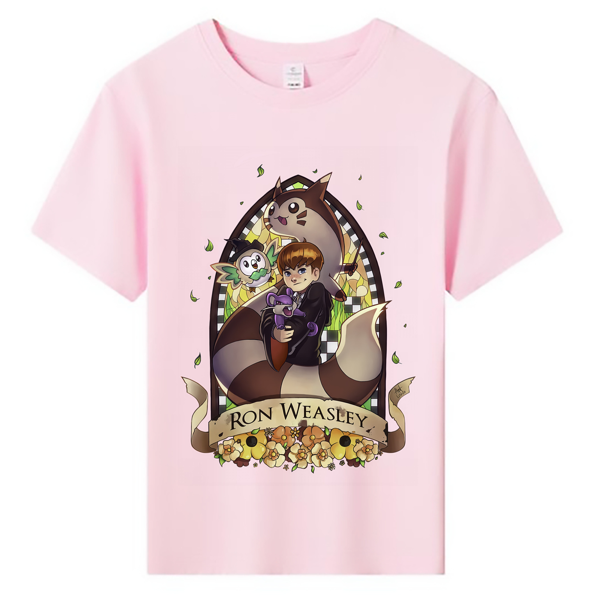 （画像用） Harry Potter ハリー・ポッターシリーズ 綿100％キッズTシャツ（フロントプリント）