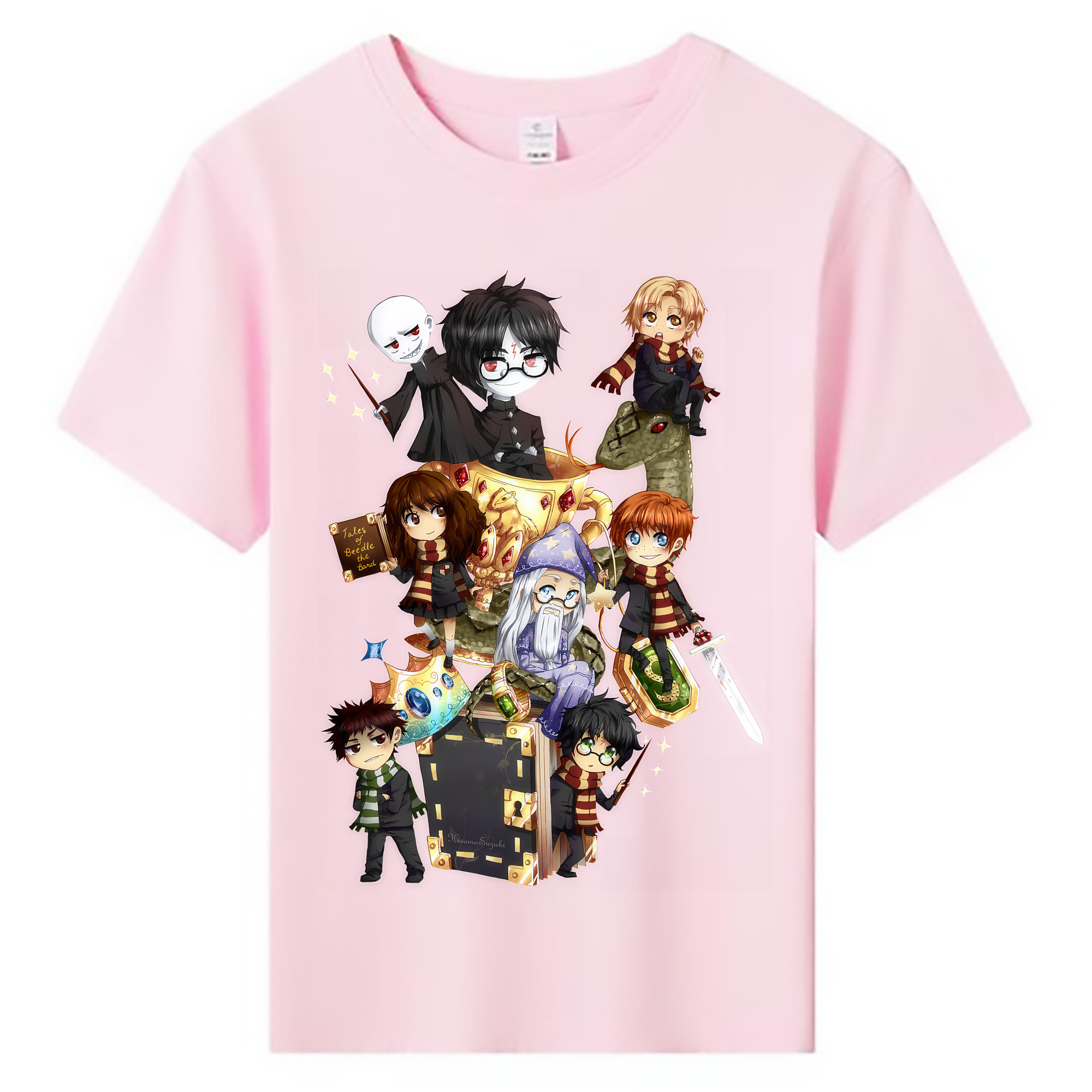 （画像用） Harry Potter ハリー・ポッターシリーズ 綿100％キッズTシャツ（フロントプリント）