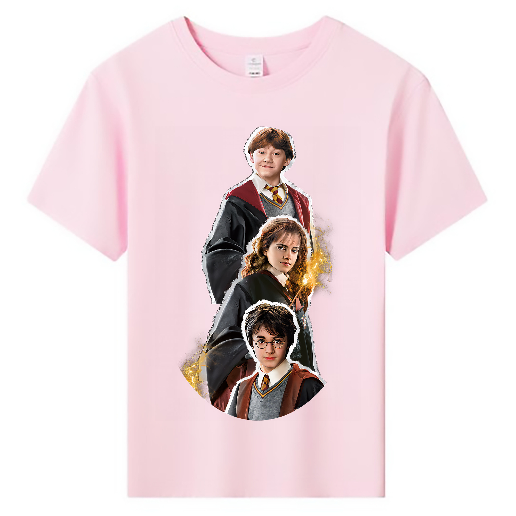 （画像用） Harry Potter ハリー・ポッターシリーズ 綿100％キッズTシャツ（フロントプリント）