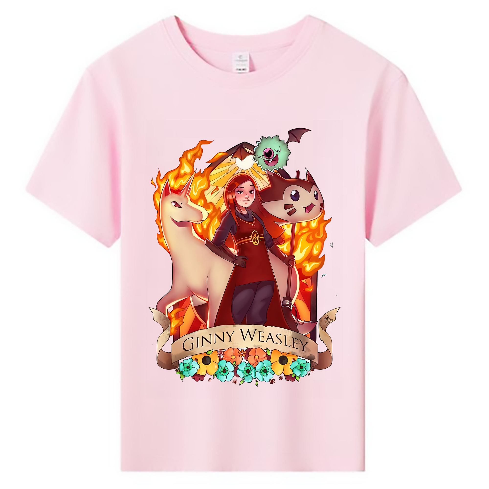 （画像用） Harry Potter ハリー・ポッターシリーズ 綿100％キッズTシャツ（フロントプリント）