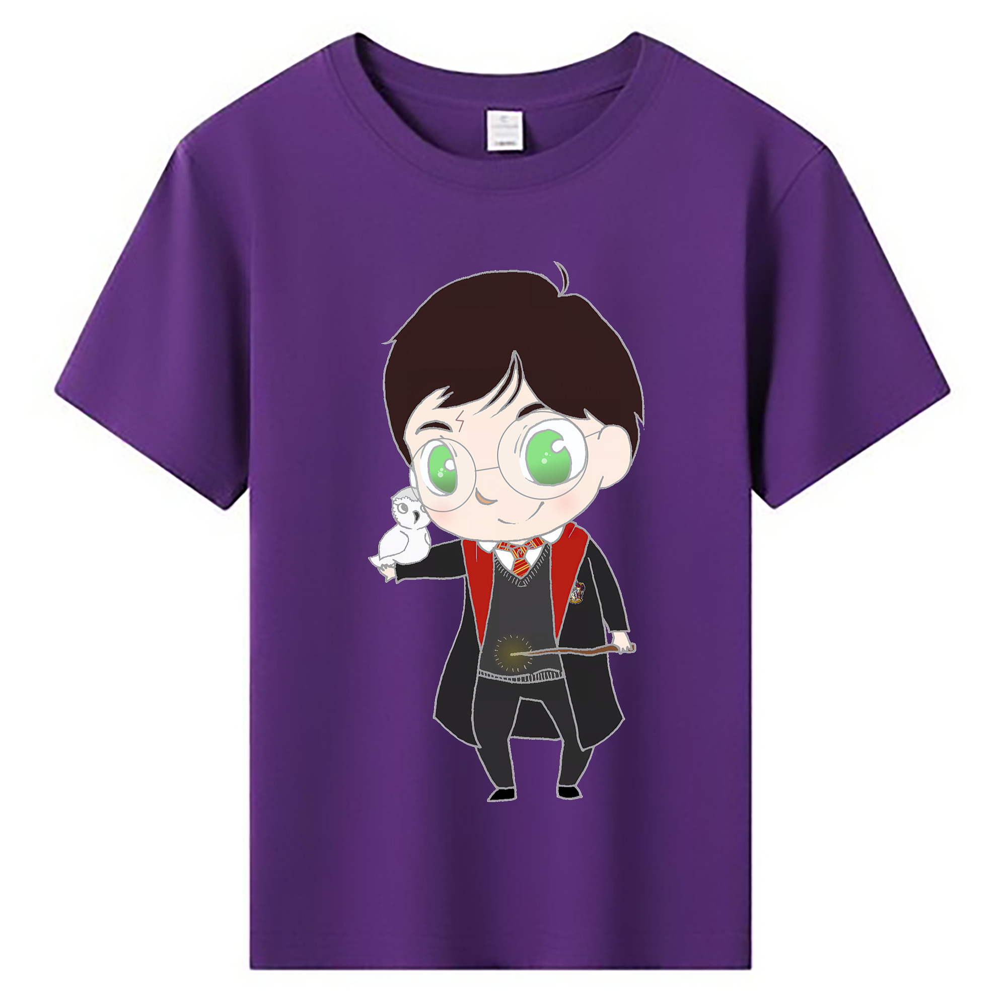 （画像用） Harry Potter ハリー・ポッターシリーズ 綿100％キッズTシャツ（フロントプリント）