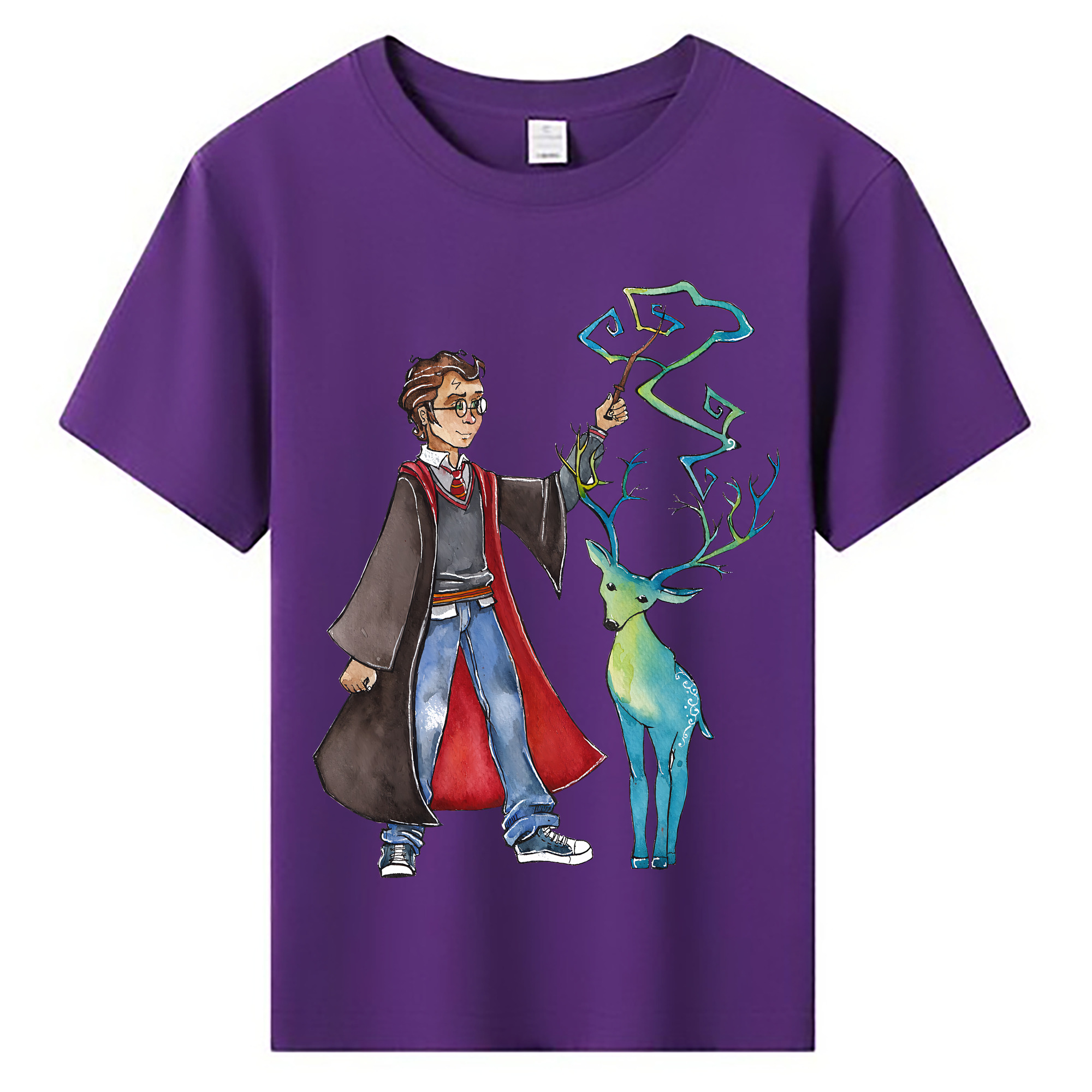 （画像用） Harry Potter ハリー・ポッターシリーズ 綿100％キッズTシャツ（フロントプリント）