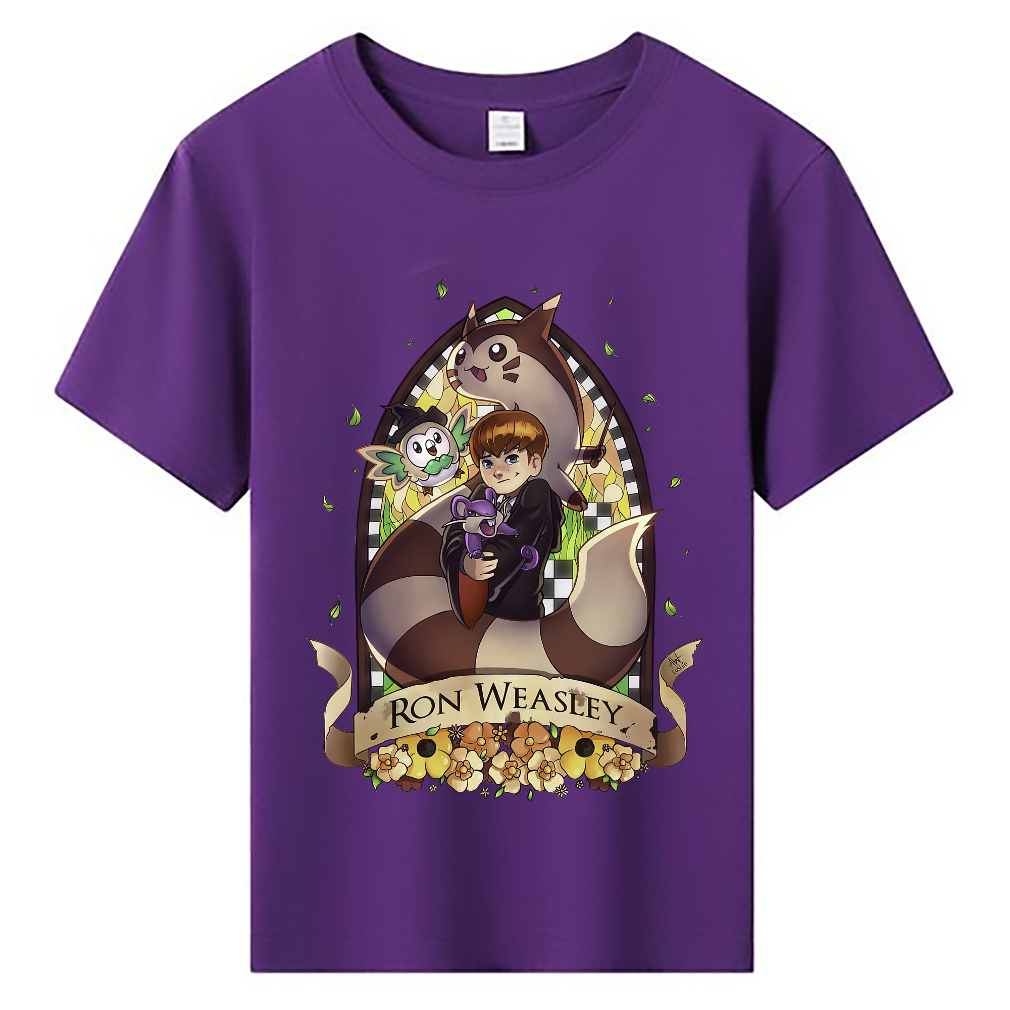 （画像用） Harry Potter ハリー・ポッターシリーズ 綿100％キッズTシャツ（フロントプリント）