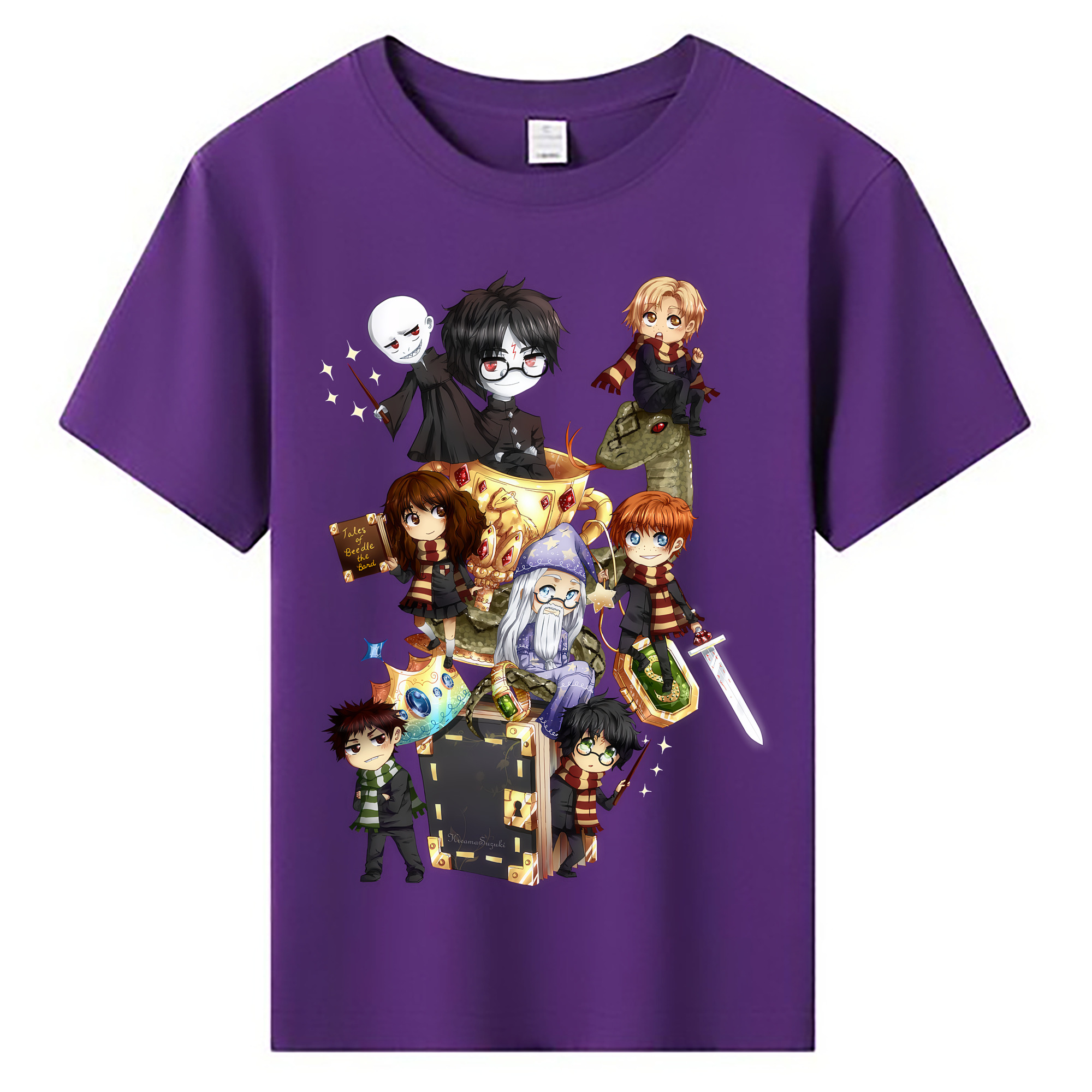 （画像用） Harry Potter ハリー・ポッターシリーズ 綿100％キッズTシャツ（フロントプリント）