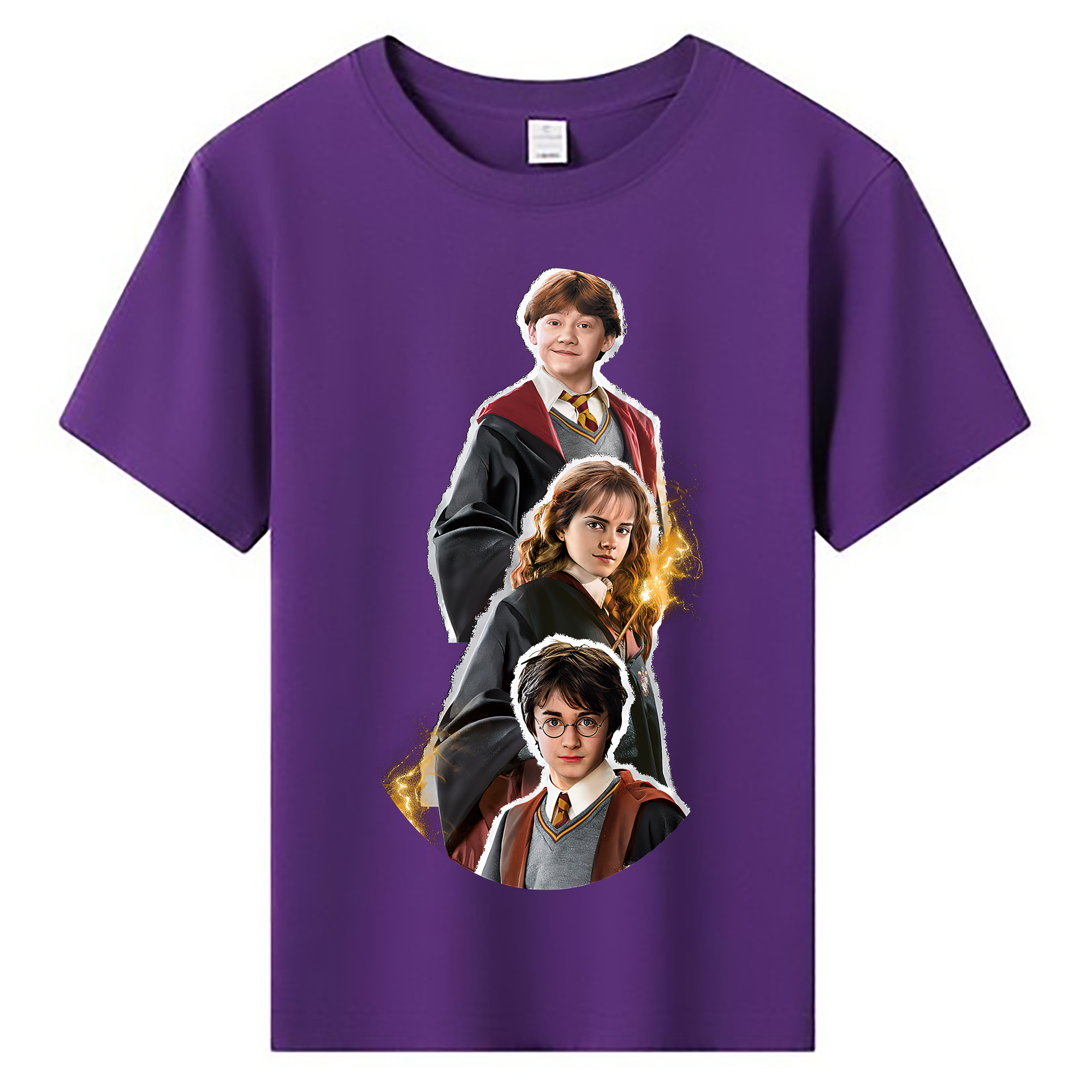 （画像用） Harry Potter ハリー・ポッターシリーズ 綿100％キッズTシャツ（フロントプリント）