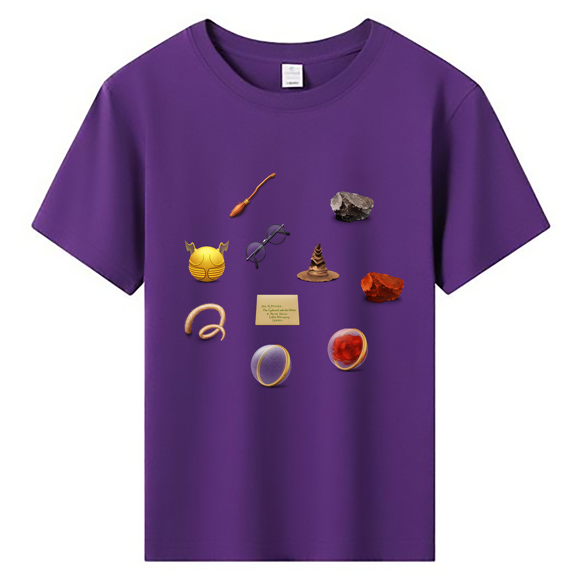 （画像用） Harry Potter ハリー・ポッターシリーズ 綿100％キッズTシャツ（フロントプリント）