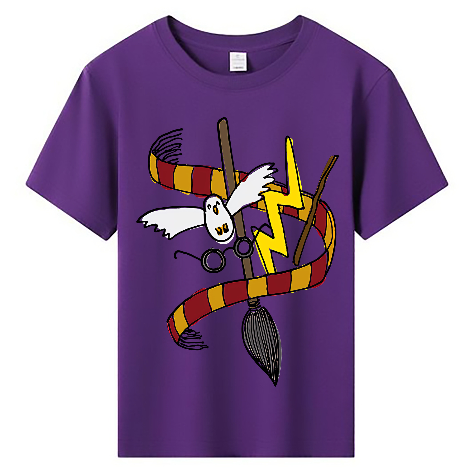 （画像用） Harry Potter ハリー・ポッターシリーズ 綿100％キッズTシャツ（フロントプリント）