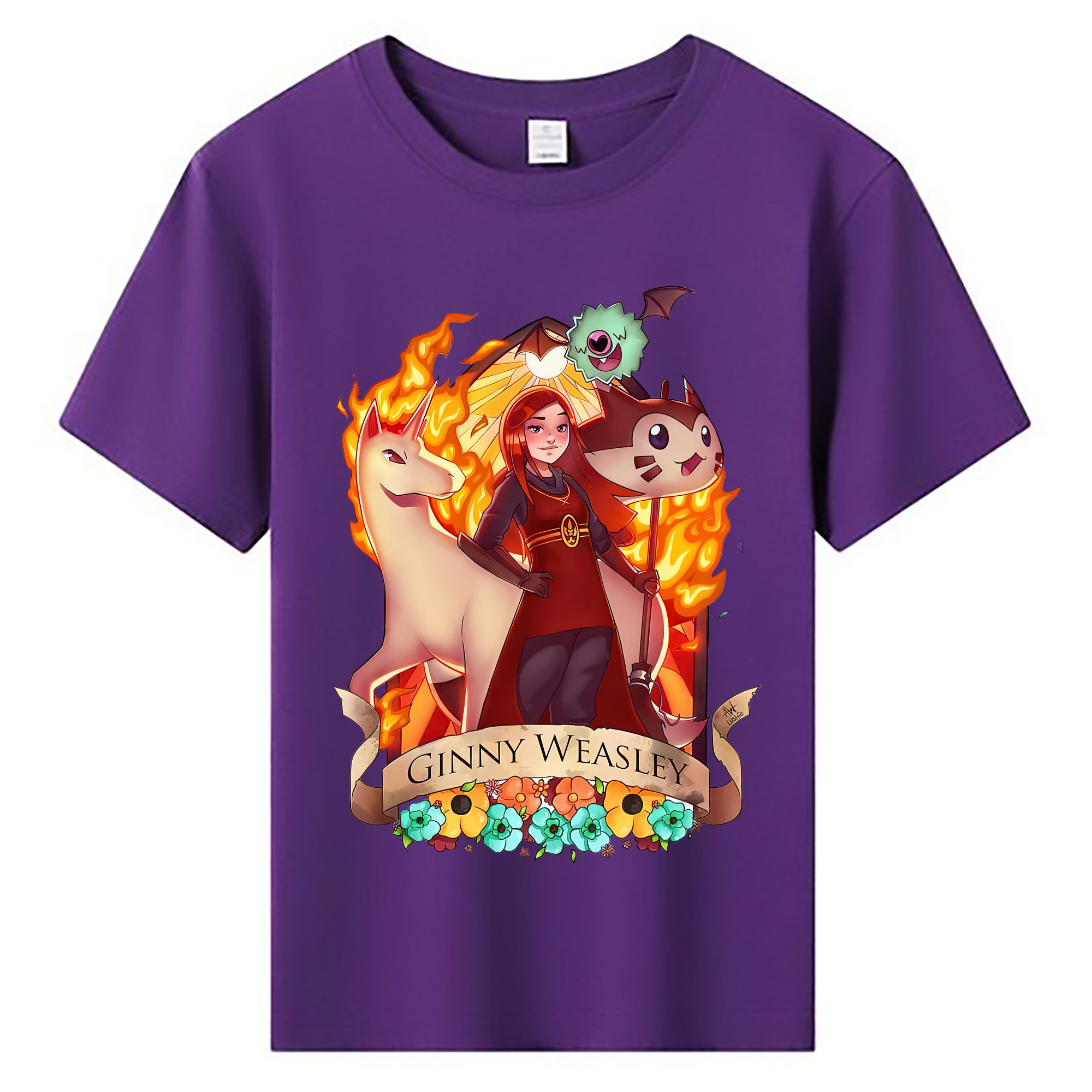 （画像用） Harry Potter ハリー・ポッターシリーズ 綿100％キッズTシャツ（フロントプリント）