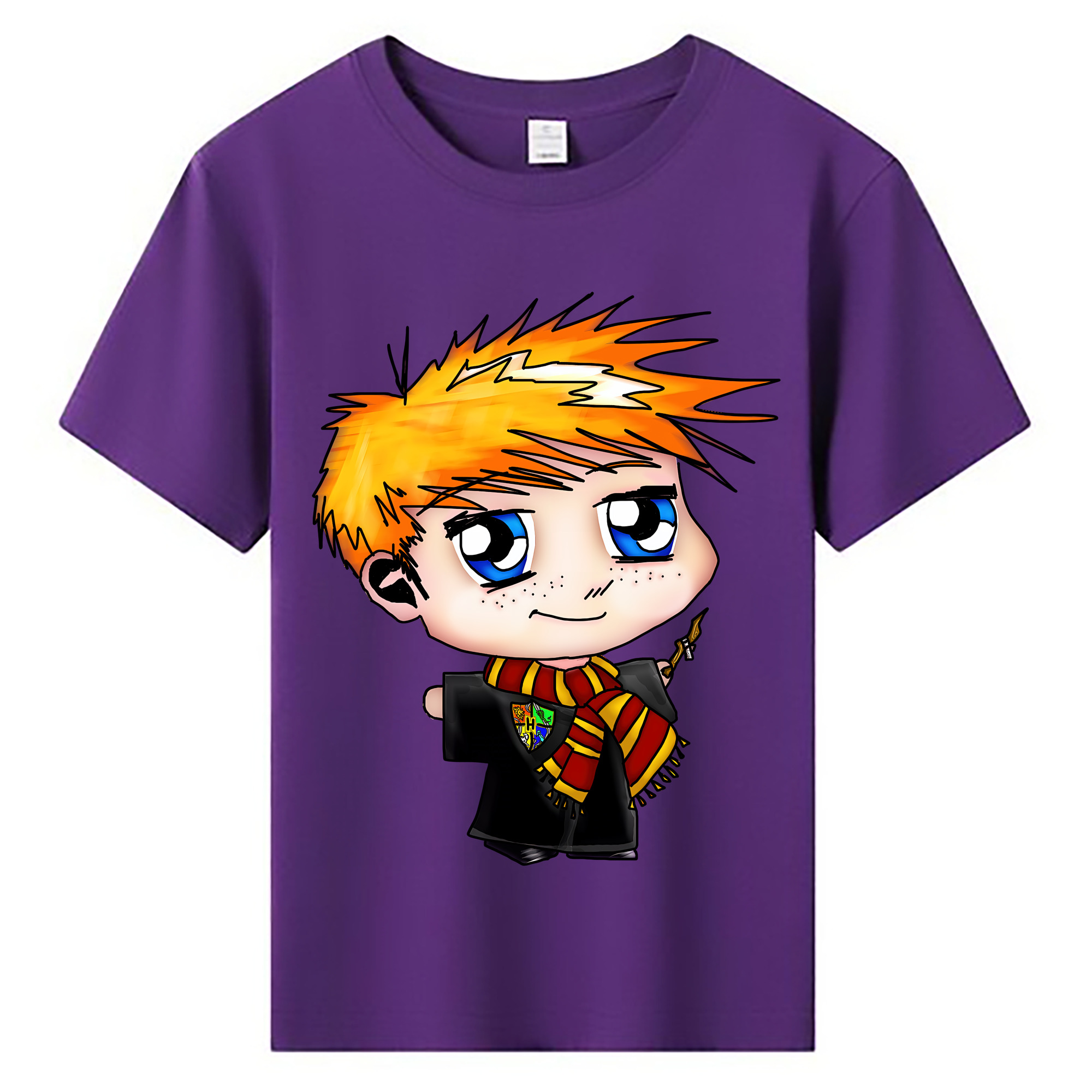 （画像用） Harry Potter ハリー・ポッターシリーズ 綿100％キッズTシャツ（フロントプリント）