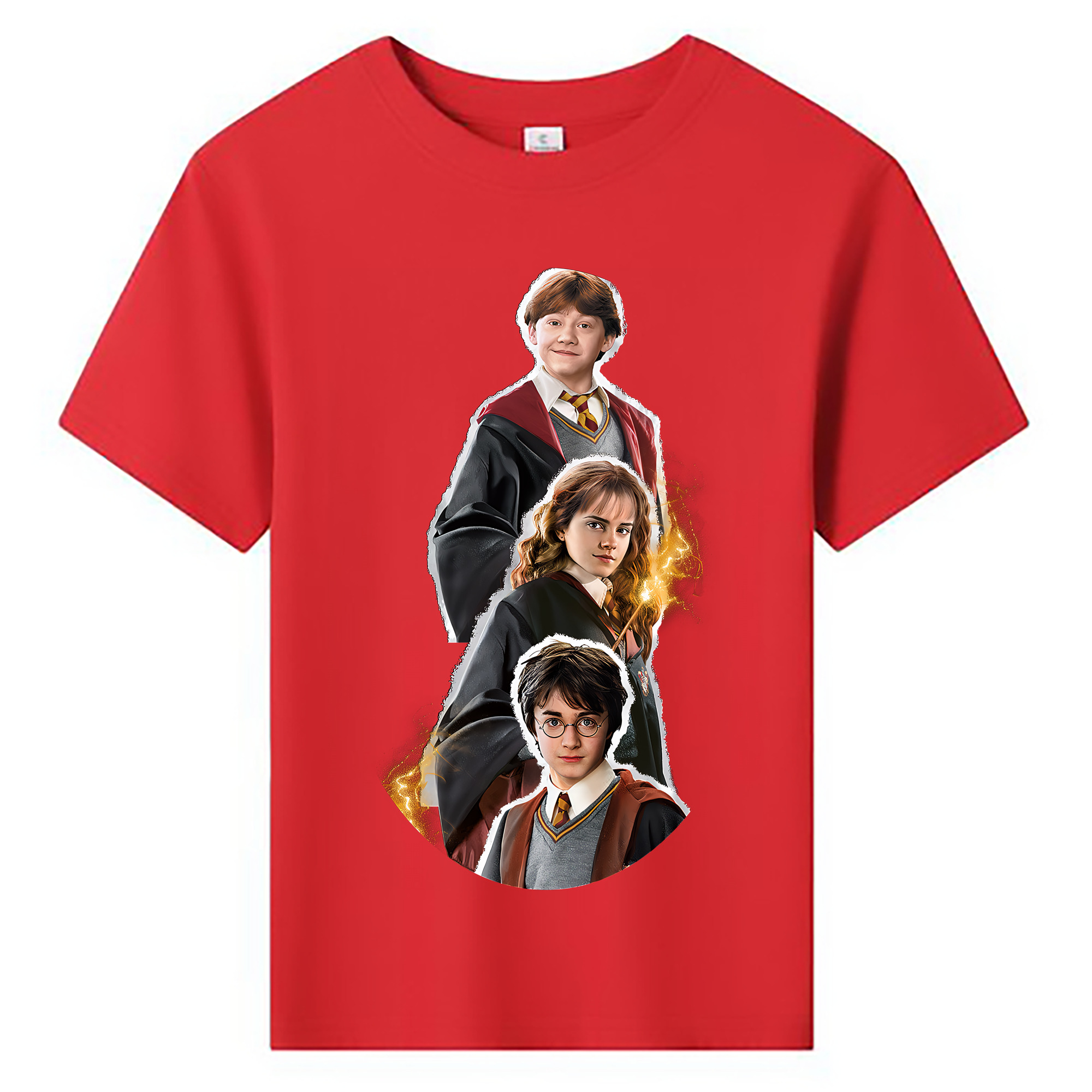 （画像用） Harry Potter ハリー・ポッターシリーズ 綿100％キッズTシャツ（フロントプリント）
