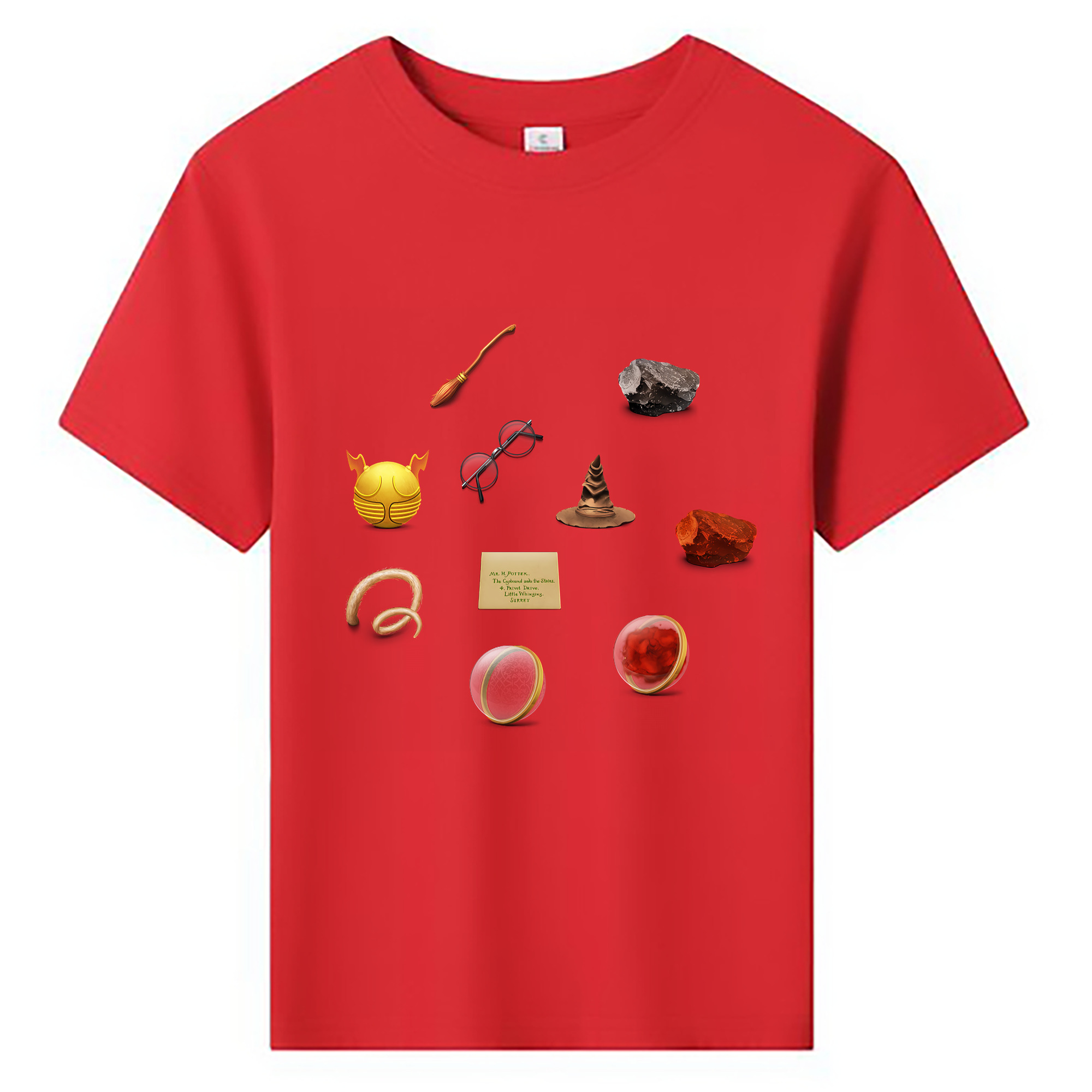 （画像用） Harry Potter ハリー・ポッターシリーズ 綿100％キッズTシャツ（フロントプリント）