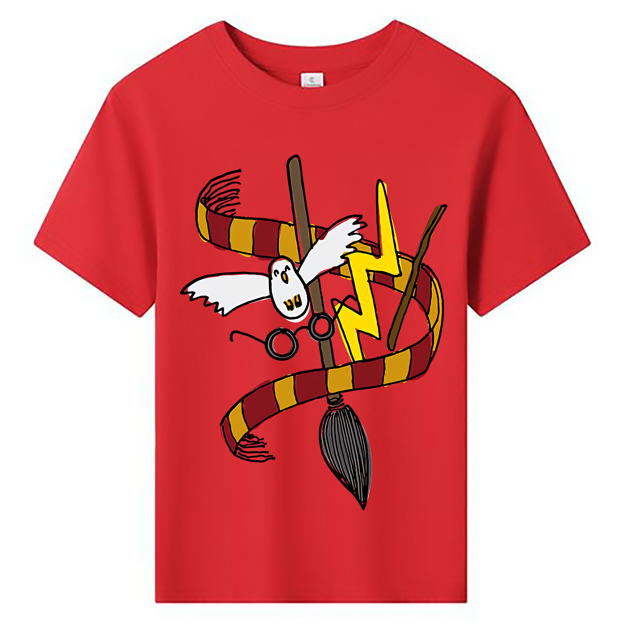 （画像用） Harry Potter ハリー・ポッターシリーズ 綿100％キッズTシャツ（フロントプリント）