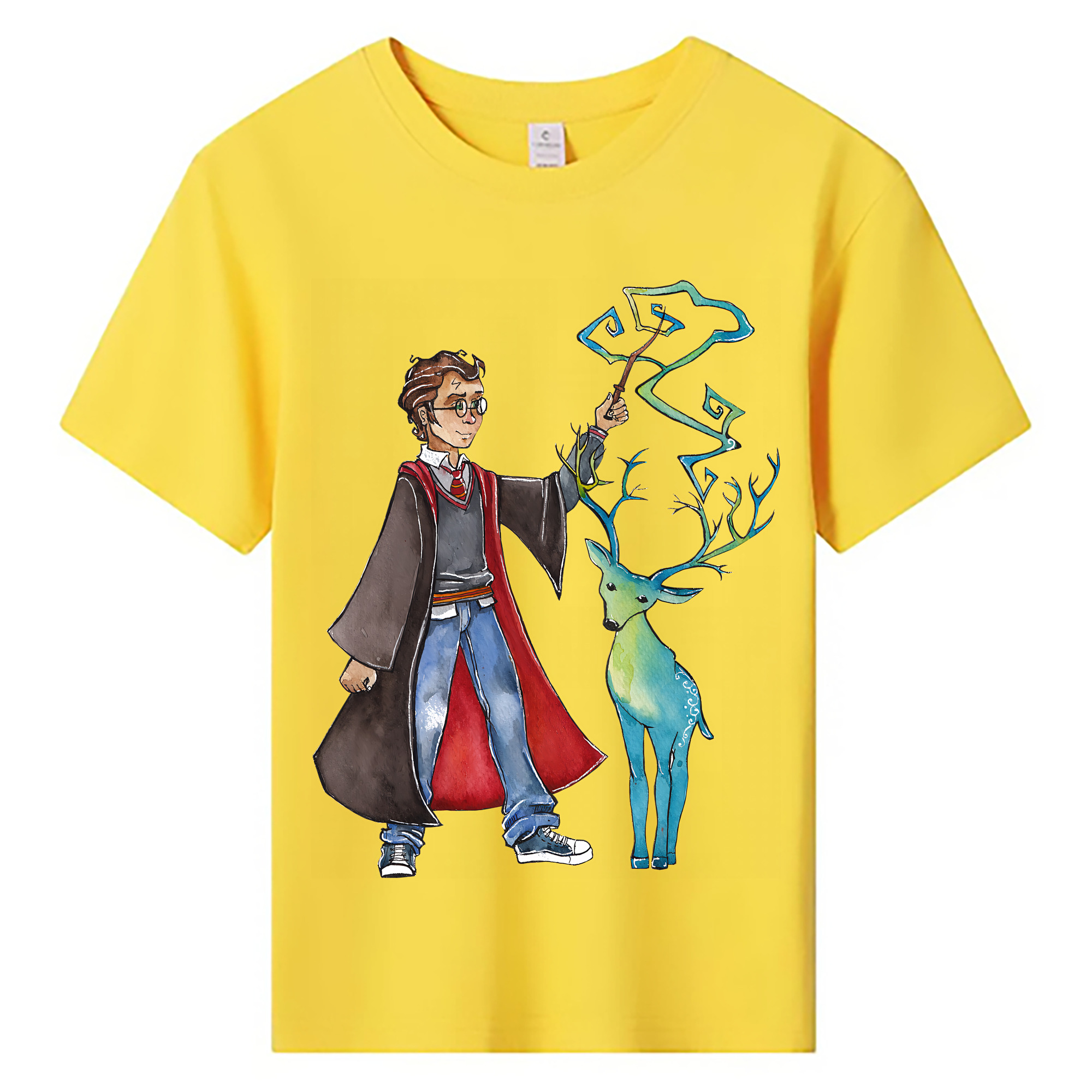 （画像用） Harry Potter ハリー・ポッターシリーズ 綿100％キッズTシャツ（フロントプリント）