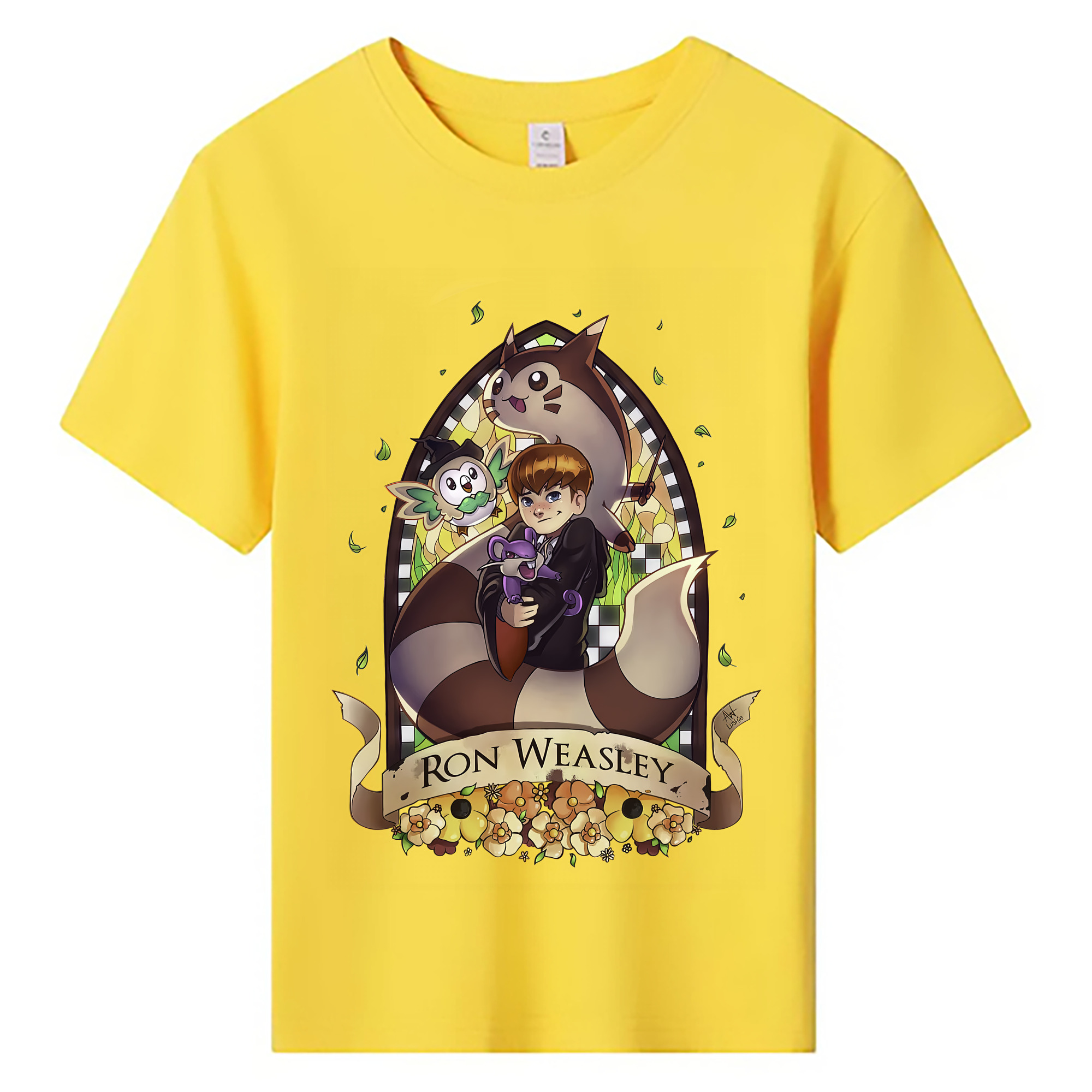（画像用） Harry Potter ハリー・ポッターシリーズ 綿100％キッズTシャツ（フロントプリント）