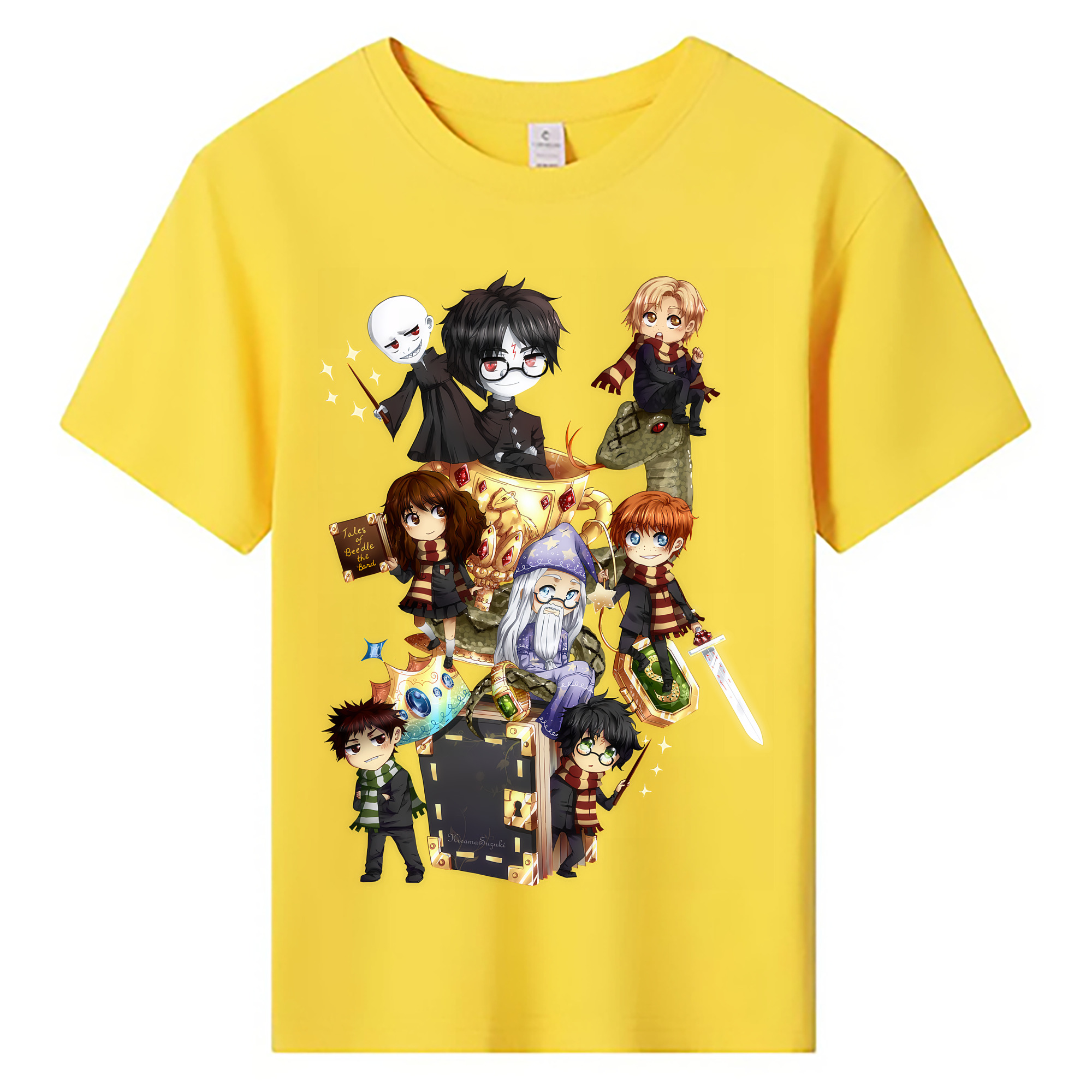 （画像用） Harry Potter ハリー・ポッターシリーズ 綿100％キッズTシャツ（フロントプリント）
