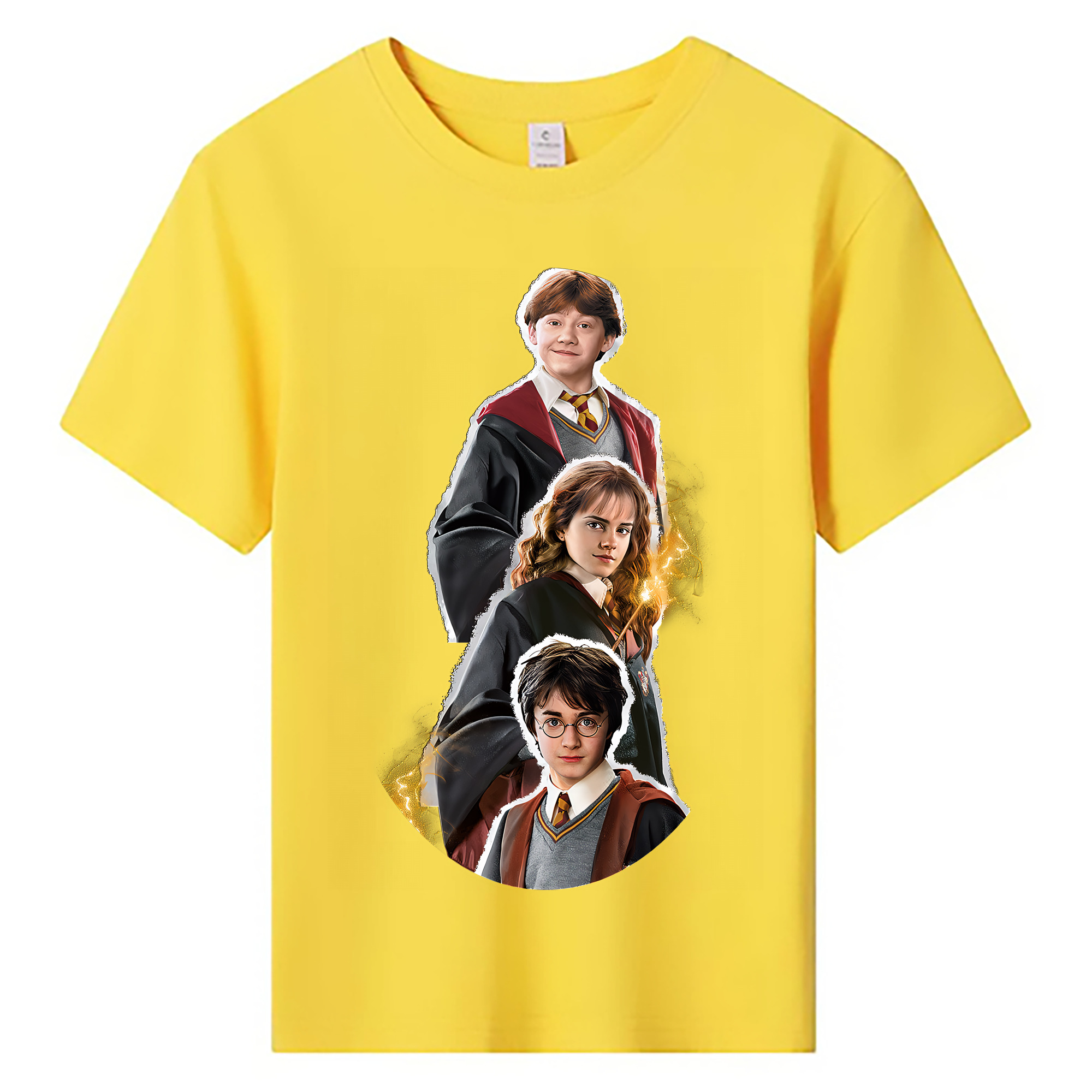 （画像用） Harry Potter ハリー・ポッターシリーズ 綿100％キッズTシャツ（フロントプリント）