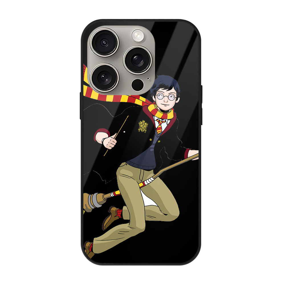 （画像用） Harry Potter ハリー・ポッターシリーズ 【iPhone15Pro対応】スマホケース 耐衝撃＆黄変防止 背面ガラス