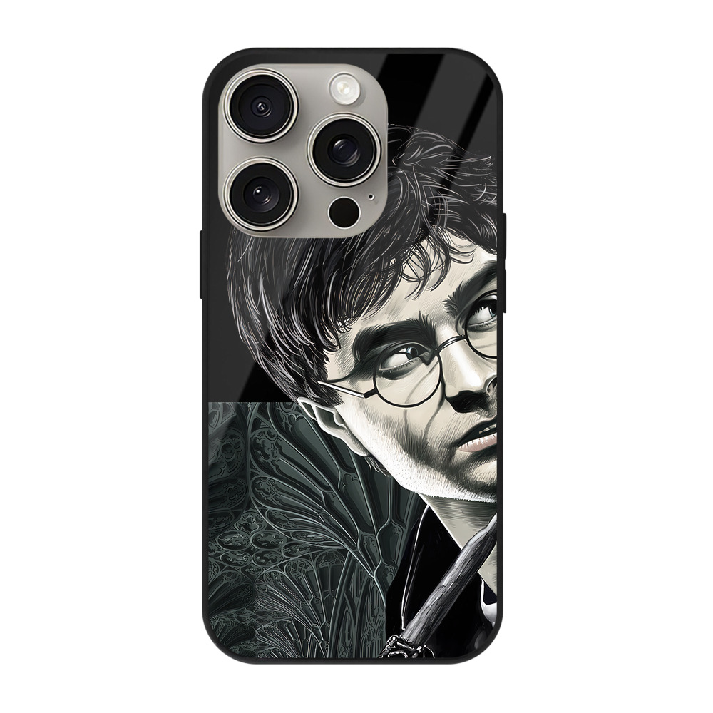 （画像用） Harry Potter ハリー・ポッターシリーズ 【iPhone15Pro対応】スマホケース 耐衝撃＆黄変防止 背面ガラス
