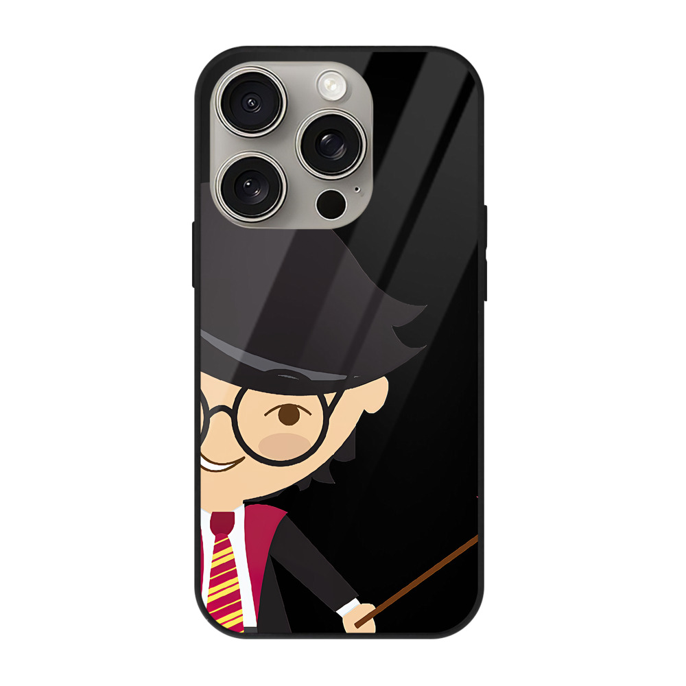 （画像用） Harry Potter ハリー・ポッターシリーズ 【iPhone15Pro対応】スマホケース 耐衝撃＆黄変防止 背面ガラス