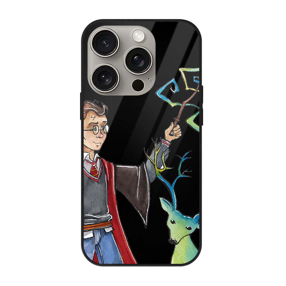 （画像用） Harry Potter ハリー・ポッターシリーズ 【iPhone15Pro対応】スマホケース 耐衝撃＆黄変防止 背面ガラス