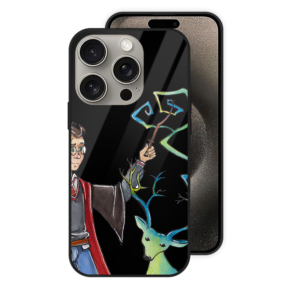 （画像用） Harry Potter ハリー・ポッターシリーズ 【iPhone15Pro対応】スマホケース 耐衝撃＆黄変防止 背面ガラス