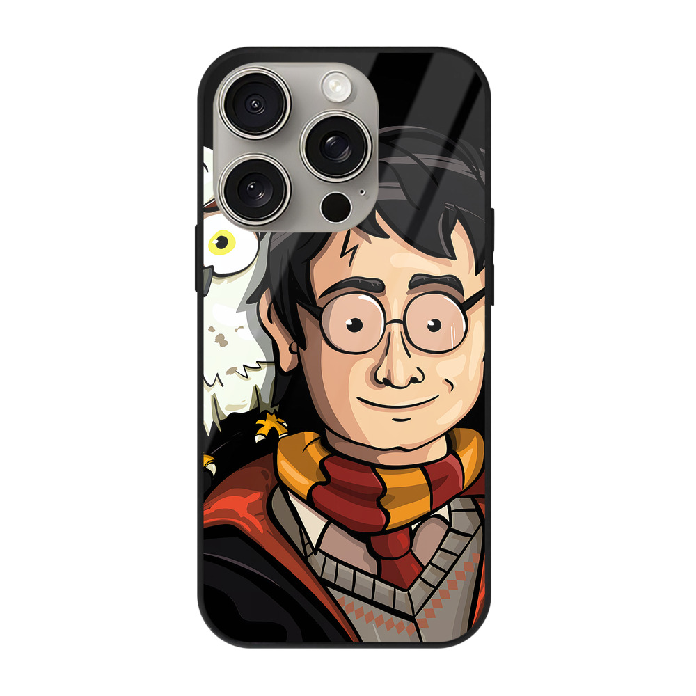 （画像用） Harry Potter ハリー・ポッターシリーズ 【iPhone15Pro対応】スマホケース 耐衝撃＆黄変防止 背面ガラス