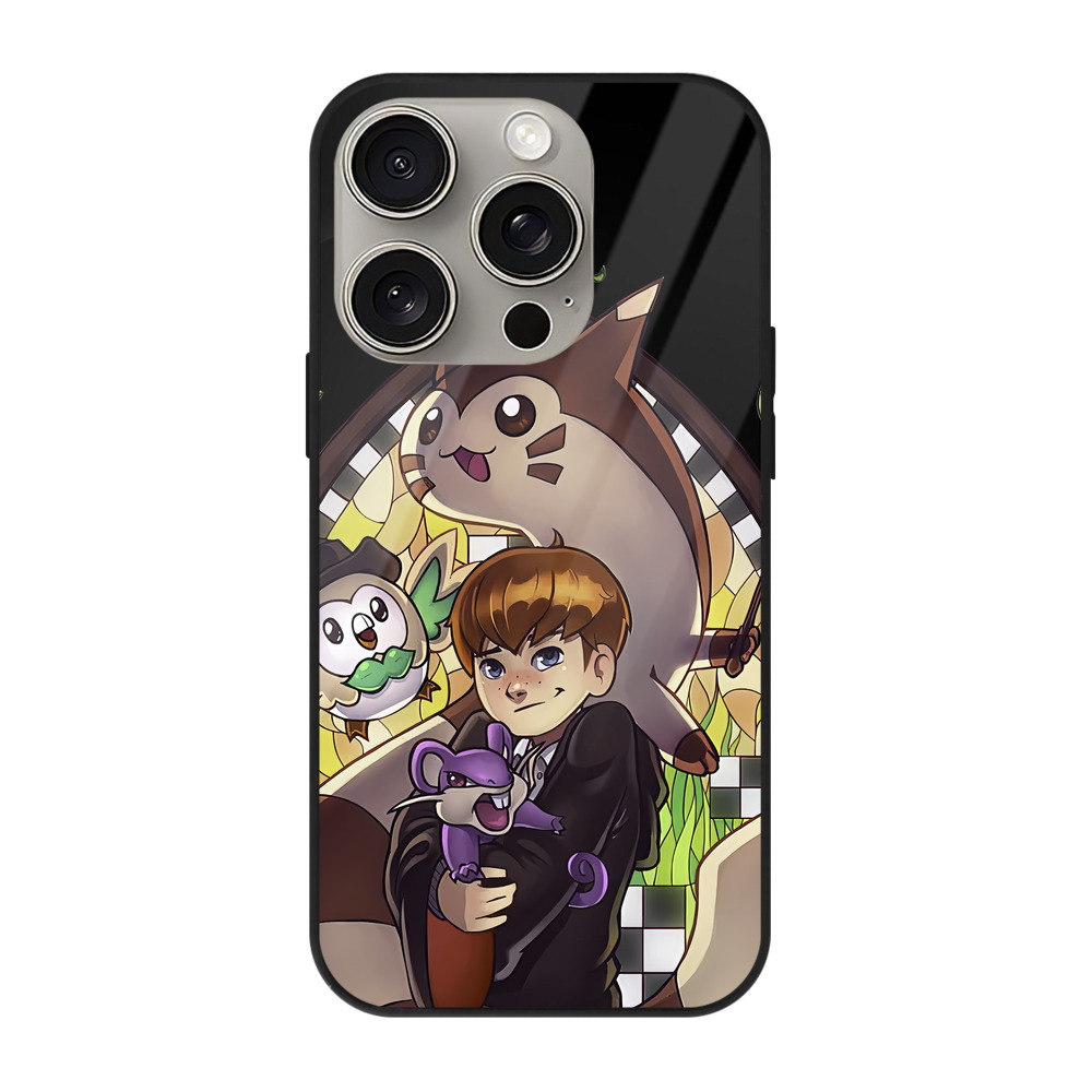 （画像用） Harry Potter ハリー・ポッターシリーズ 【iPhone15Pro対応】スマホケース 耐衝撃＆黄変防止 背面ガラス