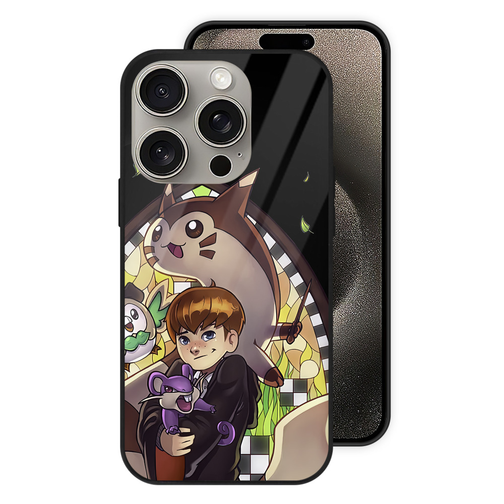 （画像用） Harry Potter ハリー・ポッターシリーズ 【iPhone15Pro対応】スマホケース 耐衝撃＆黄変防止 背面ガラス