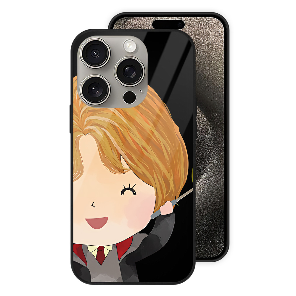 （画像用） Harry Potter ハリー・ポッターシリーズ 【iPhone15Pro対応】スマホケース 耐衝撃＆黄変防止 背面ガラス