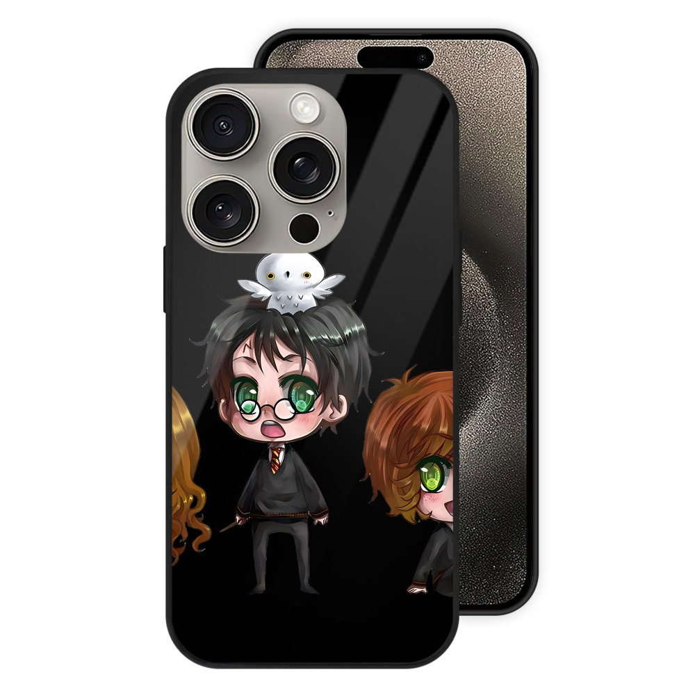 （画像用） Harry Potter ハリー・ポッターシリーズ 【iPhone15Pro対応】スマホケース 耐衝撃＆黄変防止 背面ガラス