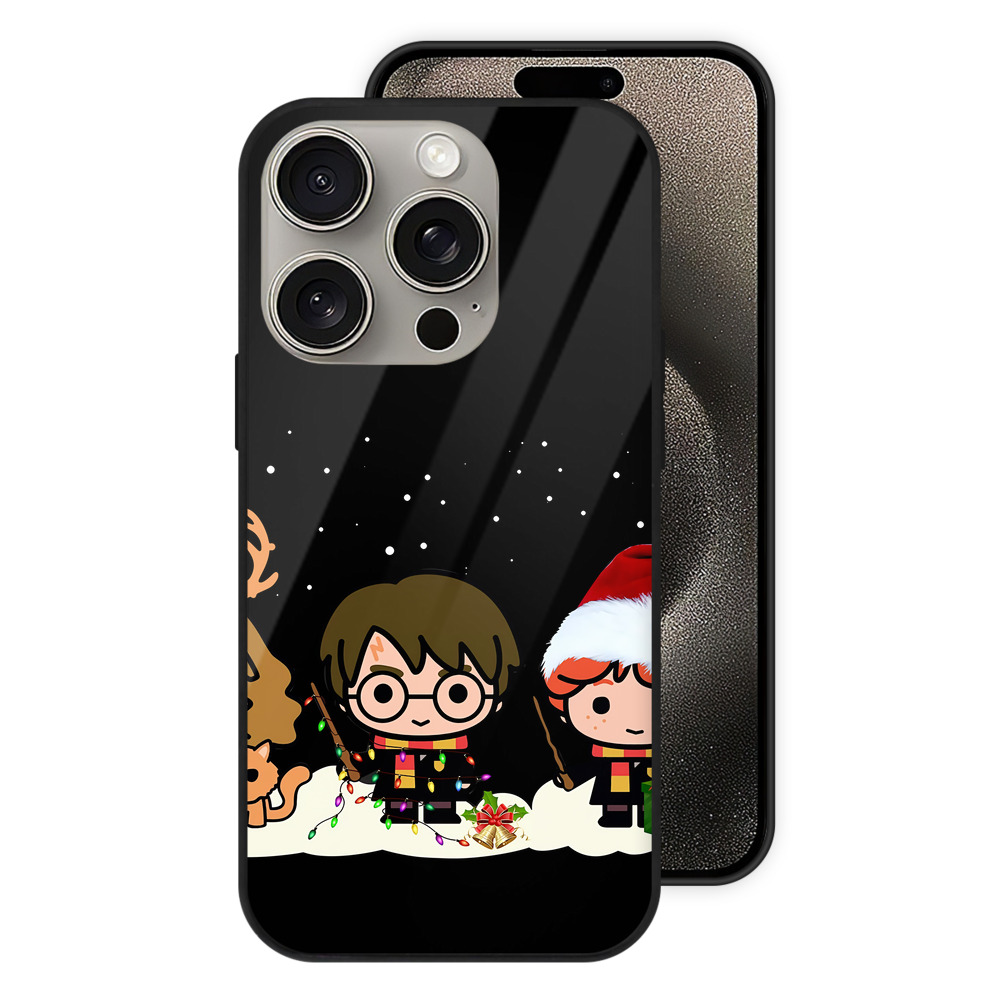 （画像用） Harry Potter ハリー・ポッターシリーズ 【iPhone15Pro対応】スマホケース 耐衝撃＆黄変防止 背面ガラス