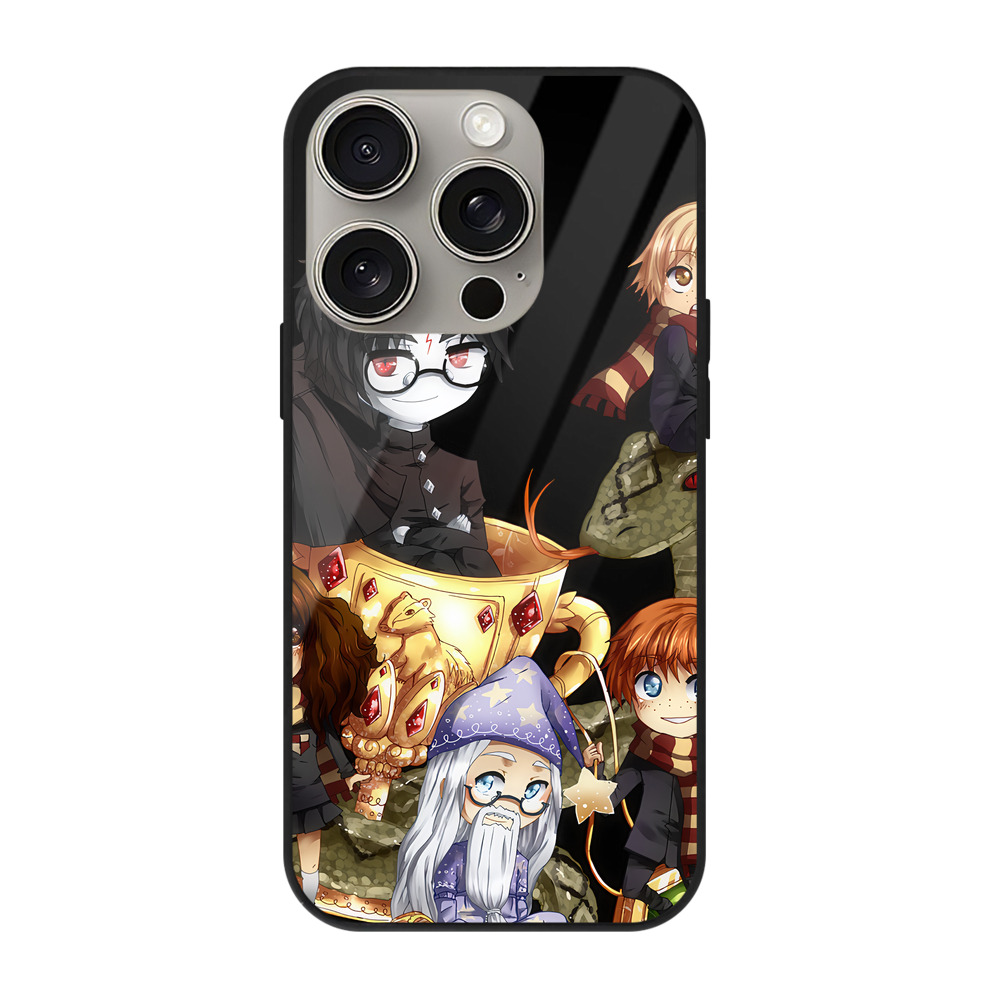 （画像用） Harry Potter ハリー・ポッターシリーズ 【iPhone15Pro対応】スマホケース 耐衝撃＆黄変防止 背面ガラス