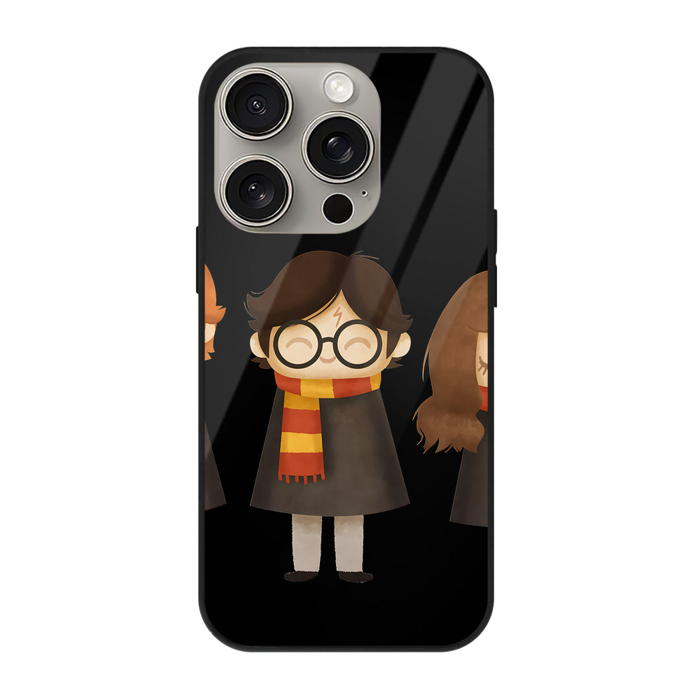 （画像用） Harry Potter ハリー・ポッターシリーズ 【iPhone15Pro対応】スマホケース 耐衝撃＆黄変防止 背面ガラス