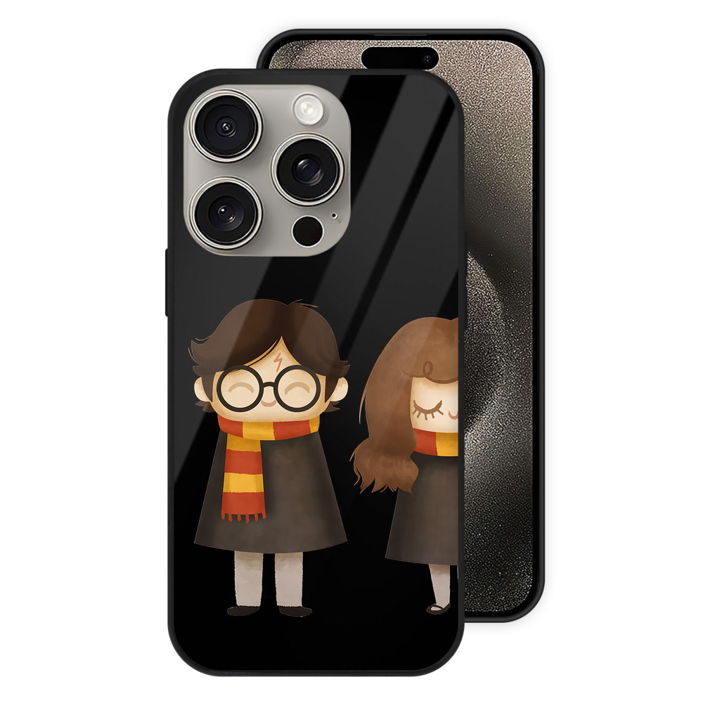 （画像用） Harry Potter ハリー・ポッターシリーズ 【iPhone15Pro対応】スマホケース 耐衝撃＆黄変防止 背面ガラス