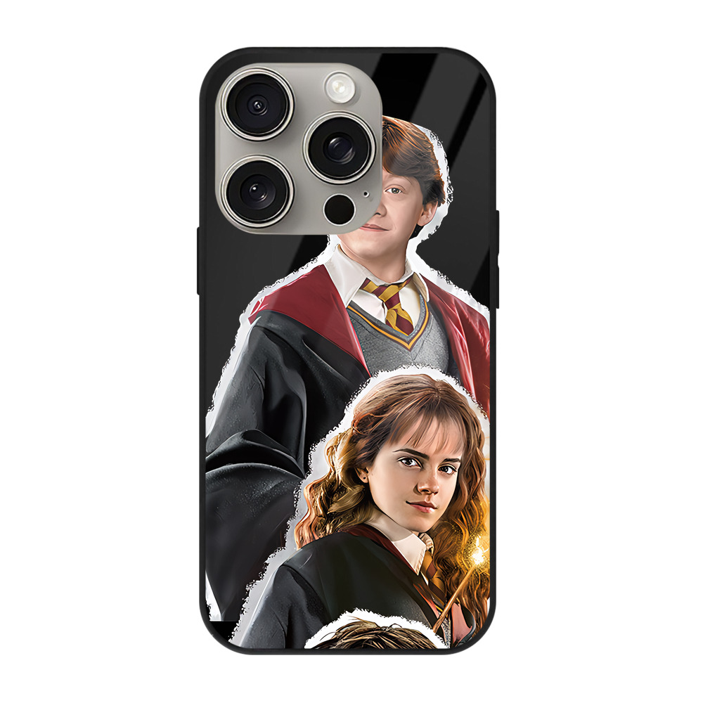 （画像用） Harry Potter ハリー・ポッターシリーズ 【iPhone15Pro対応】スマホケース 耐衝撃＆黄変防止 背面ガラス
