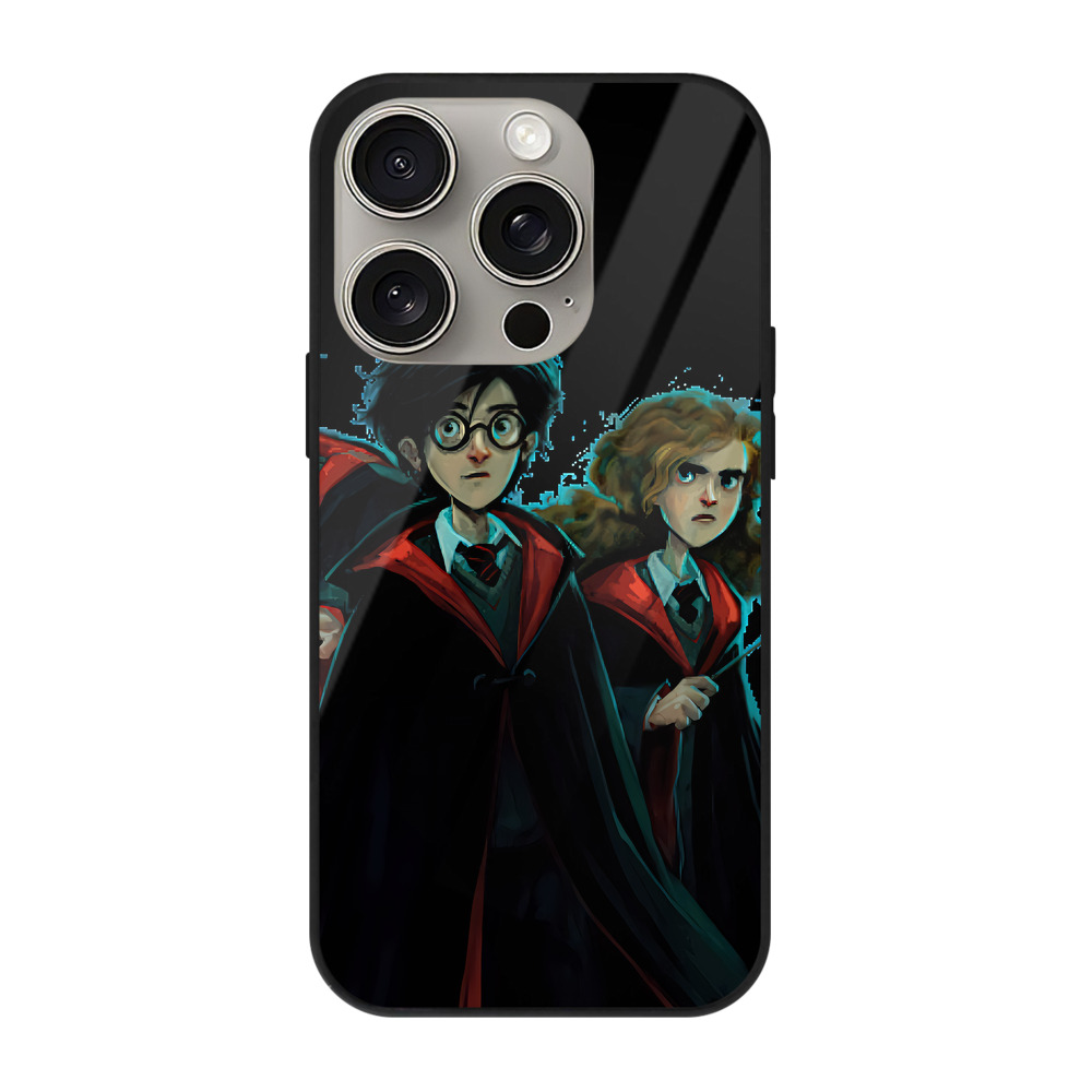 （画像用） Harry Potter ハリー・ポッターシリーズ 【iPhone15Pro対応】スマホケース 耐衝撃＆黄変防止 背面ガラス