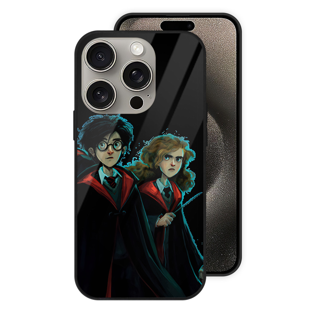 （画像用） Harry Potter ハリー・ポッターシリーズ 【iPhone15Pro対応】スマホケース 耐衝撃＆黄変防止 背面ガラス