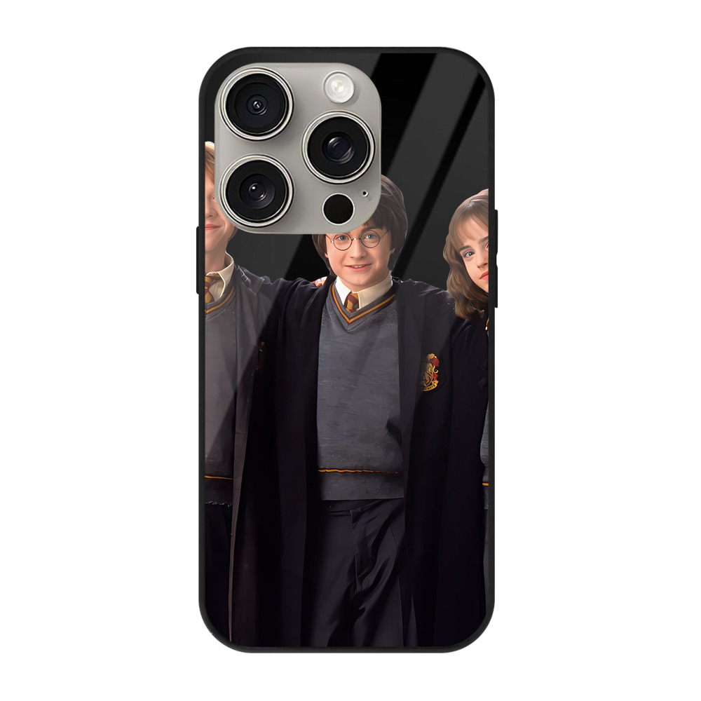 （画像用） Harry Potter ハリー・ポッターシリーズ 【iPhone15Pro対応】スマホケース 耐衝撃＆黄変防止 背面ガラス